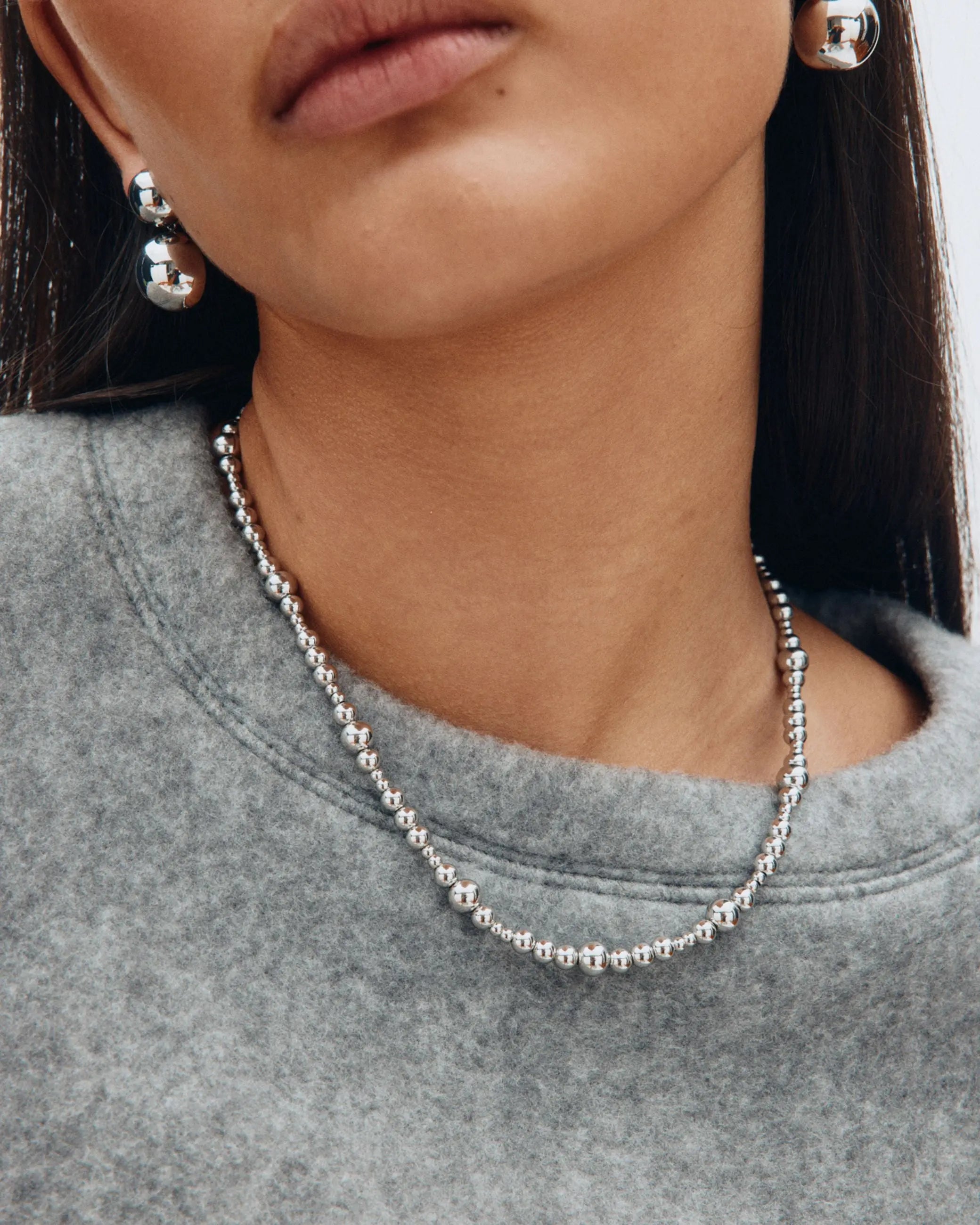 Sphere Necklace Multi Steel Edblad NZ