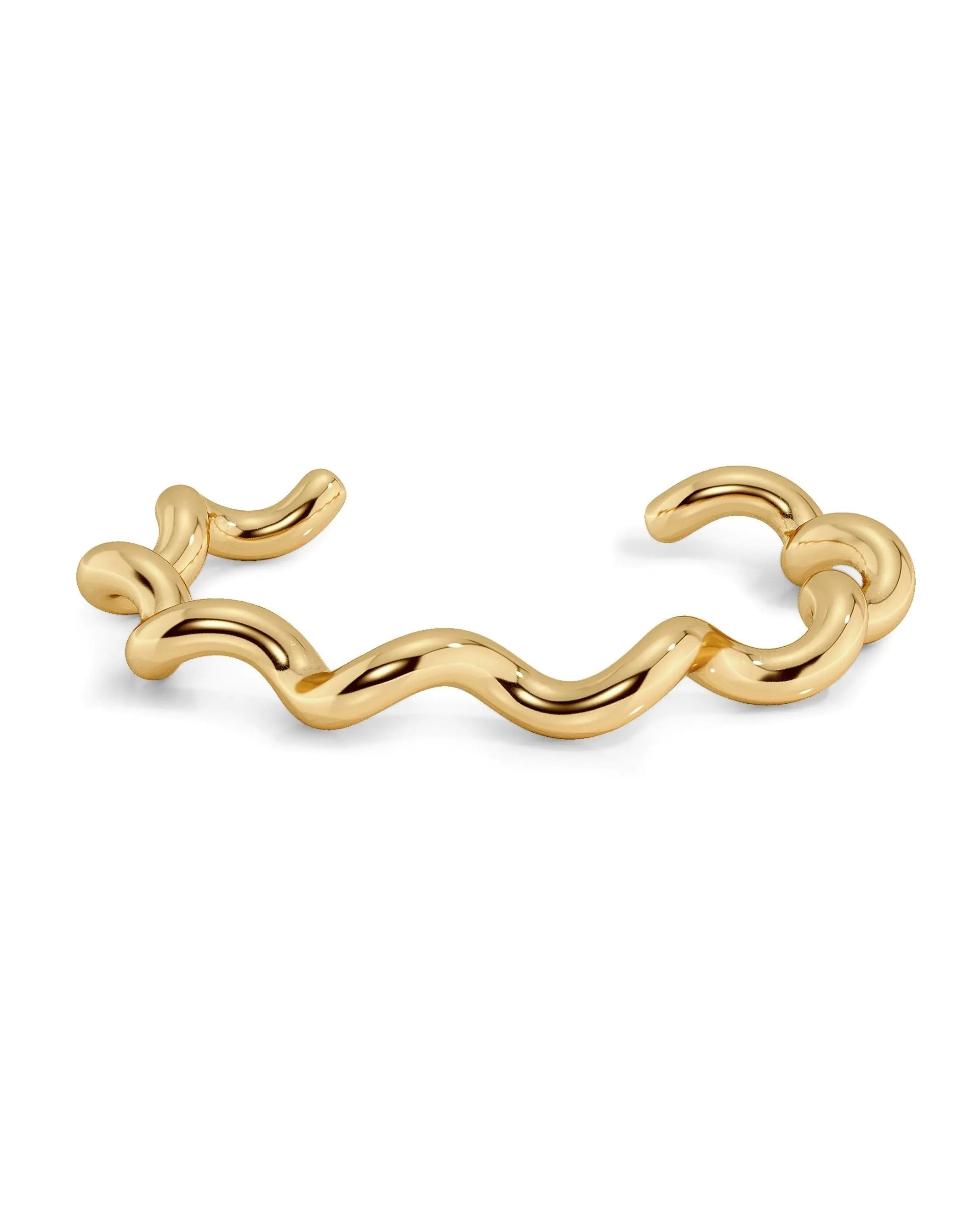 Spiral Bangle Gold EdbladNZ