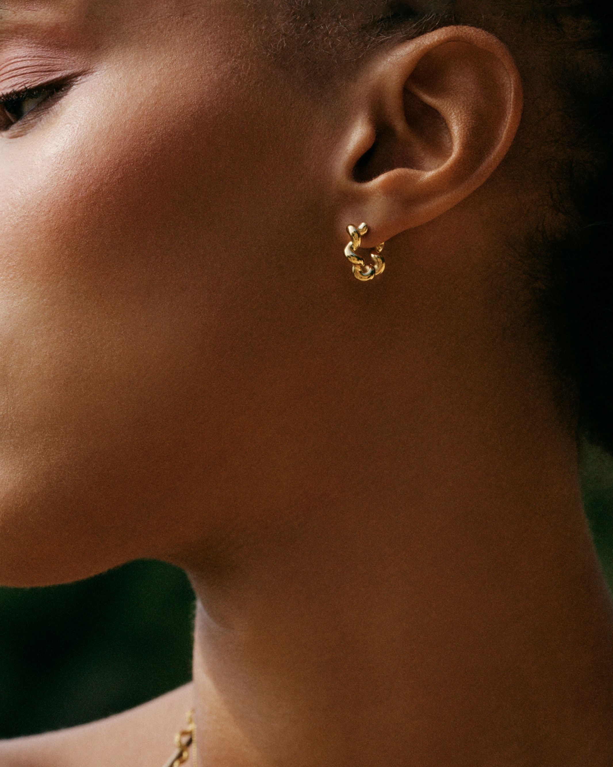 Spiral Hoops S Gold EdbladNZ