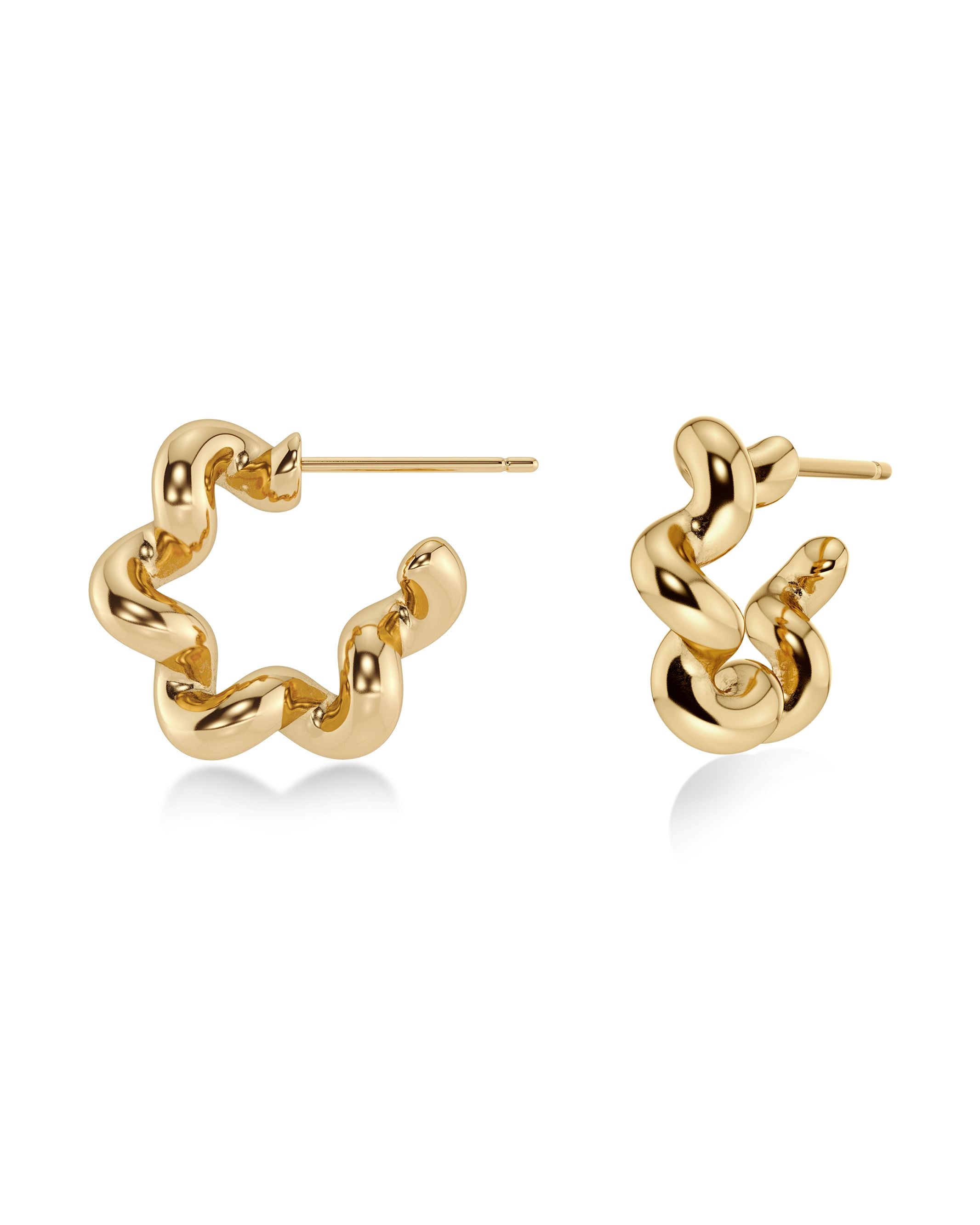 Spiral Hoops S Gold EdbladNZ