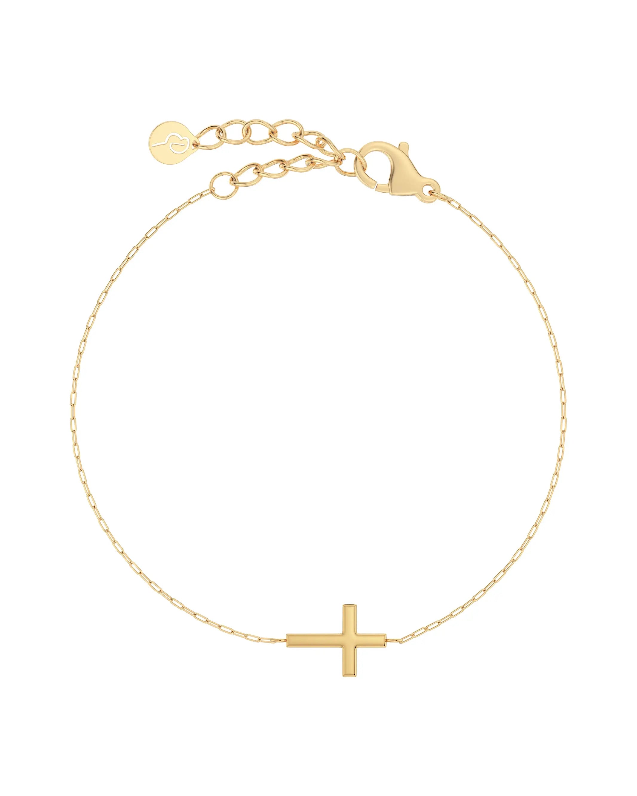 Spirit Cross Bracelet Gold Edblad