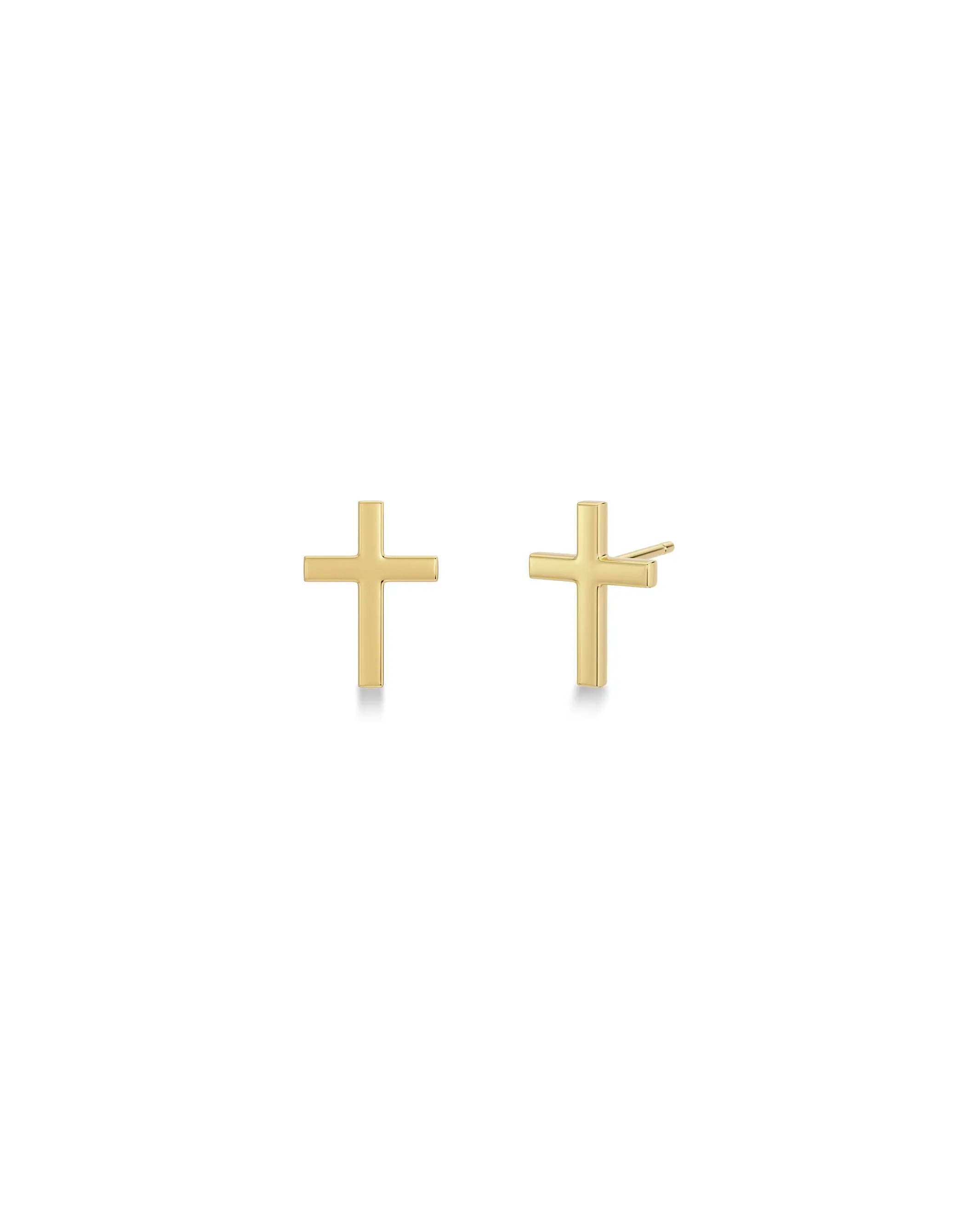 Spirit Cross Studs Gold Edblad