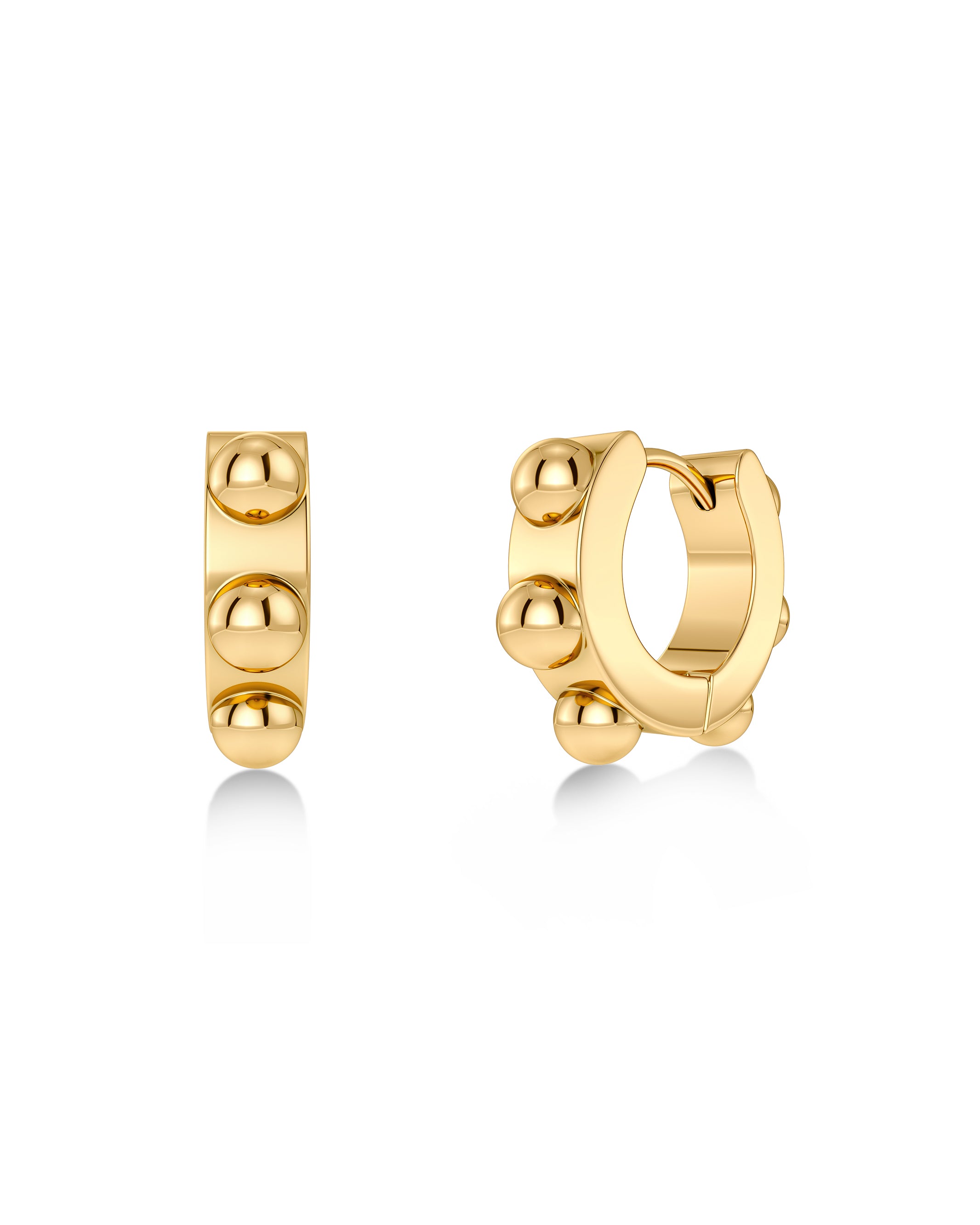 Stud Hoops Gold