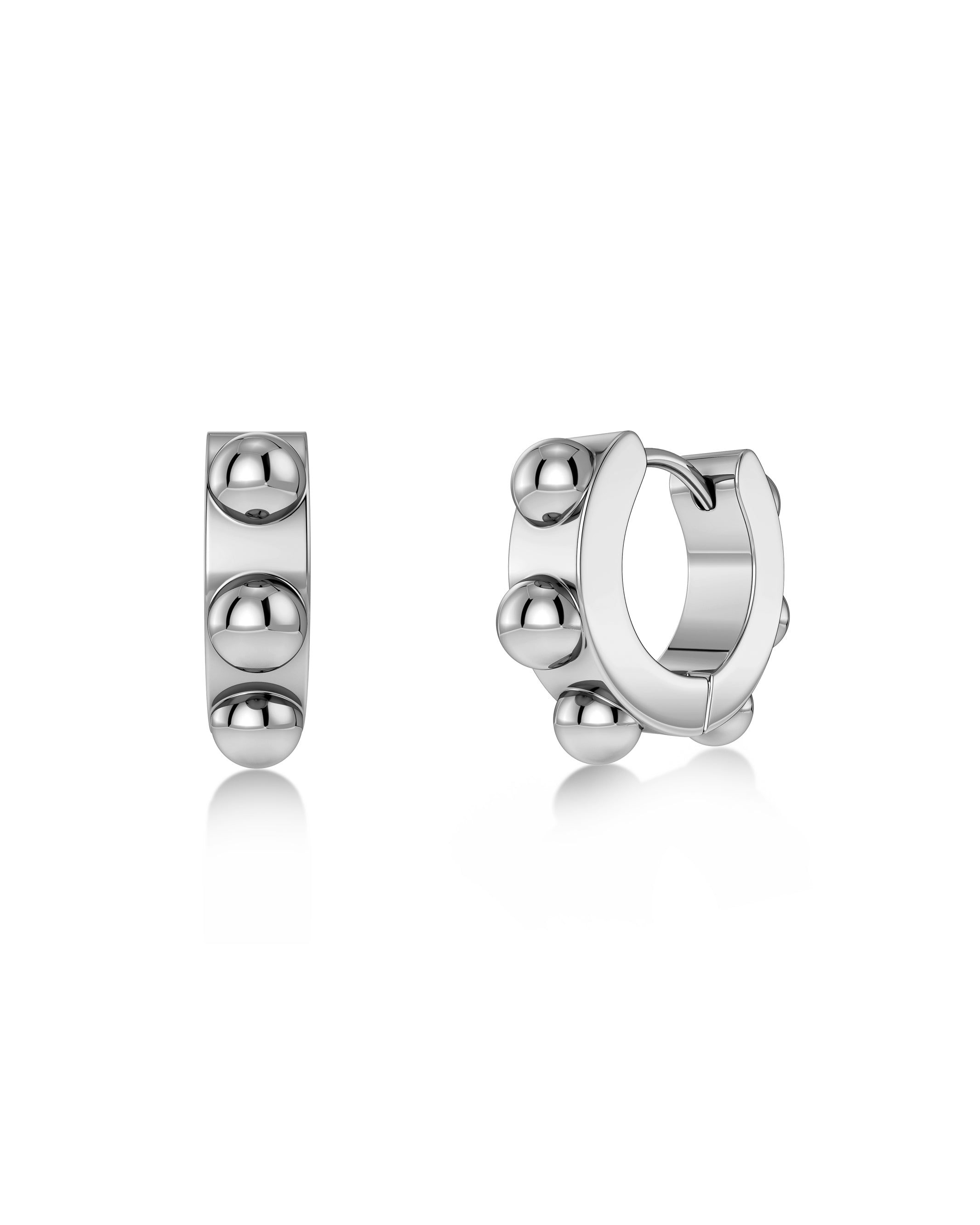 Stud Hoops Silver