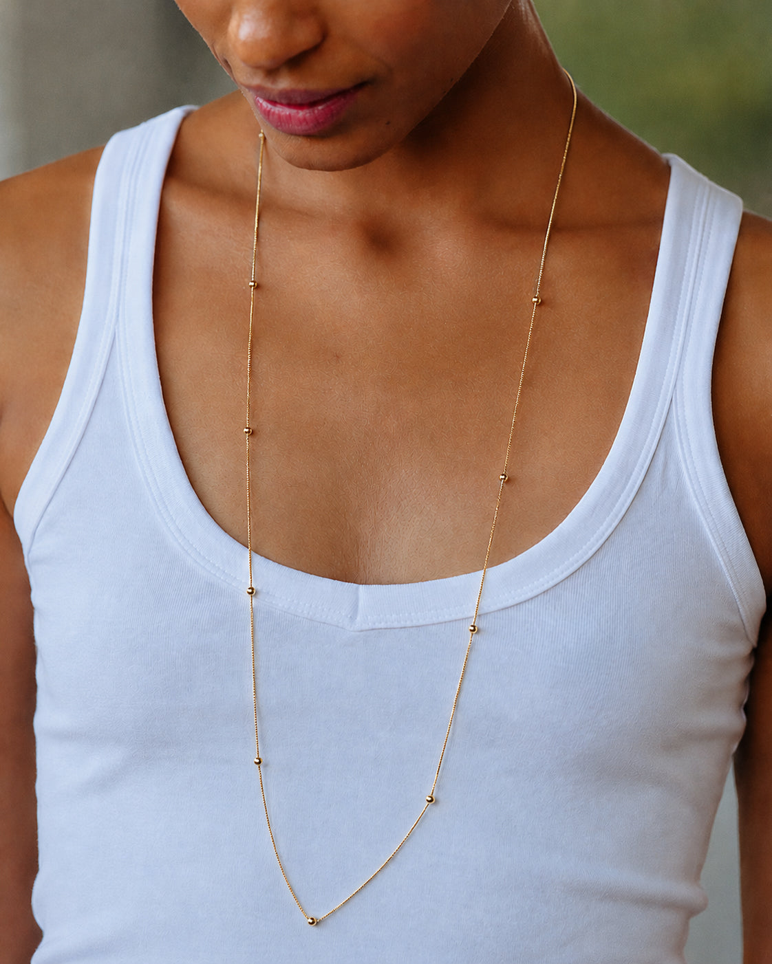 Stud Necklace Gold