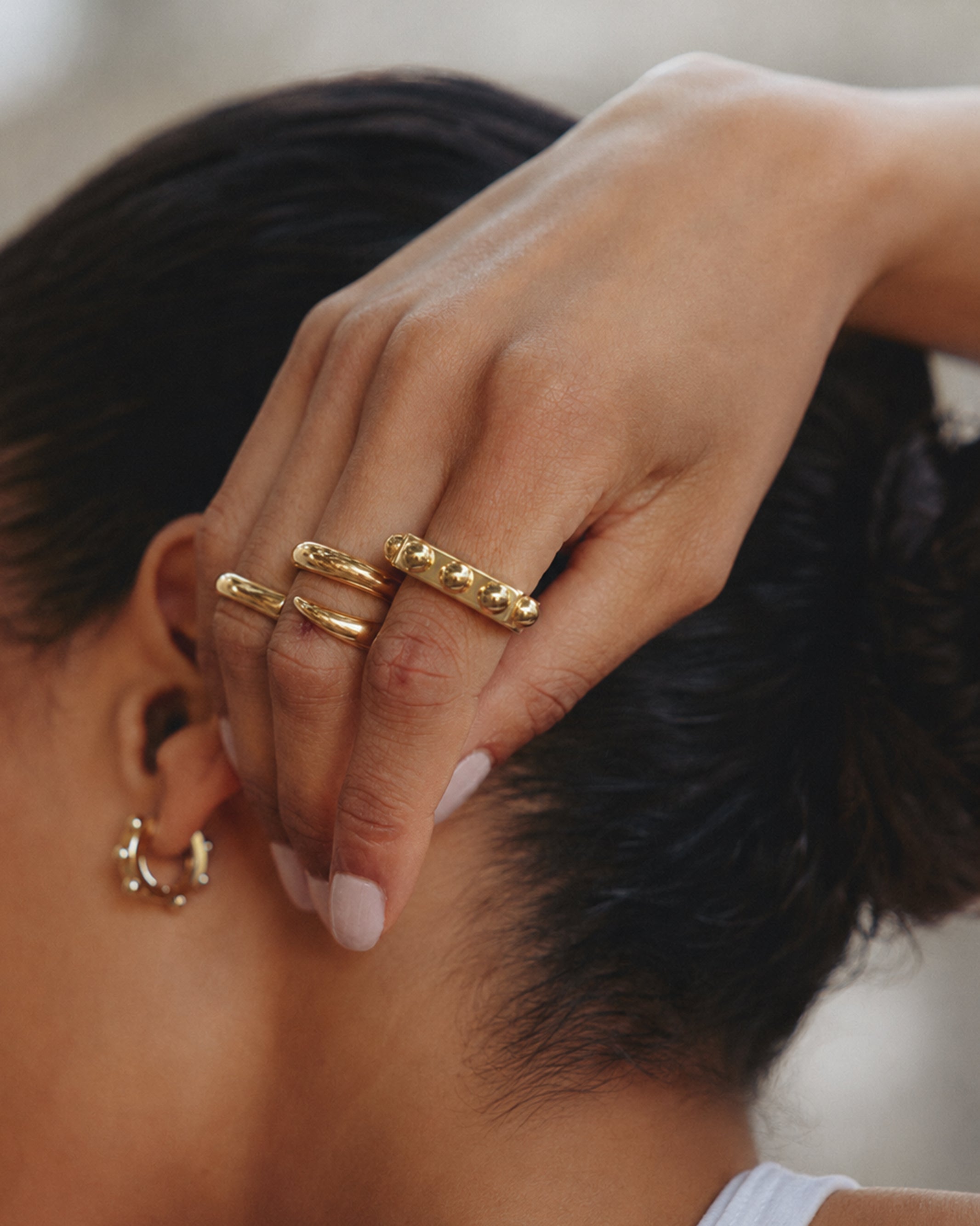Stud Ring Gold