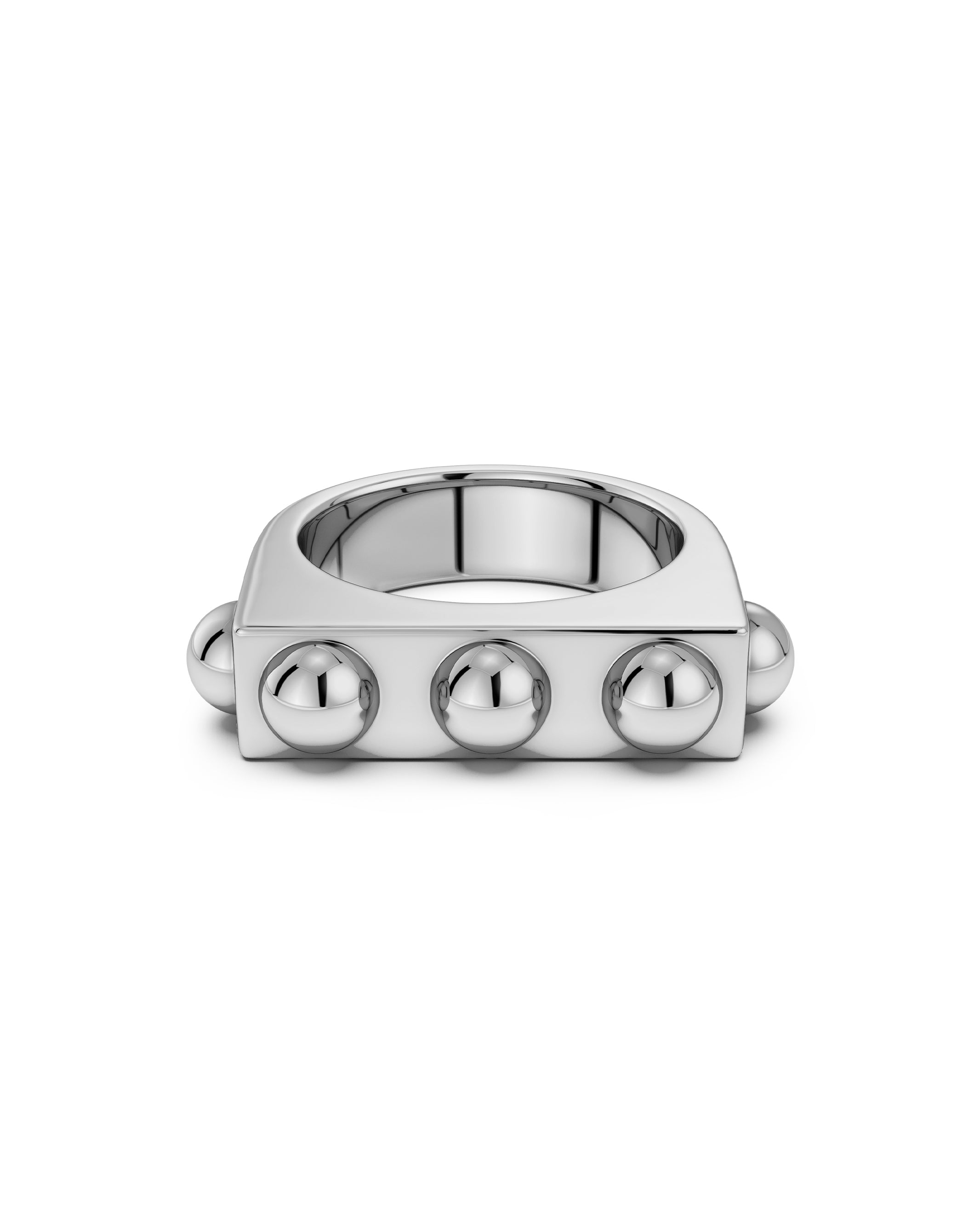 Stud Ring Silver