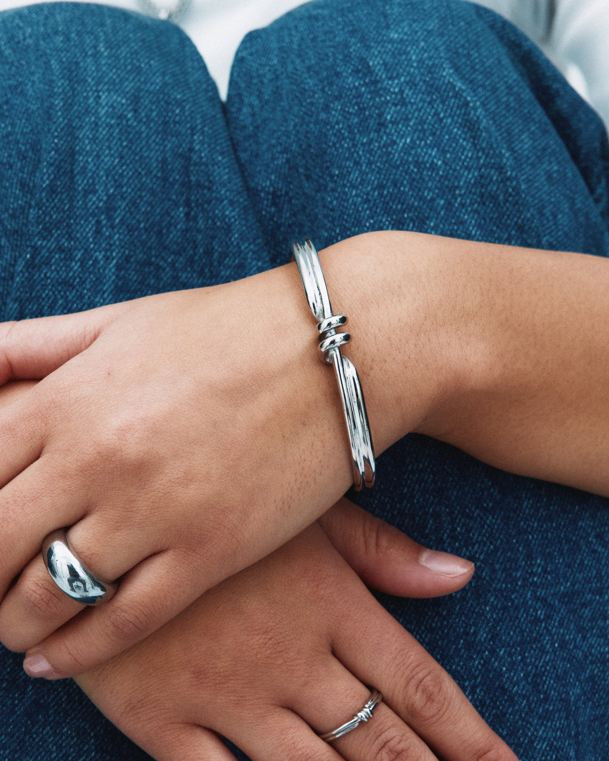 Swivel Bangle Silver Edblad NZ