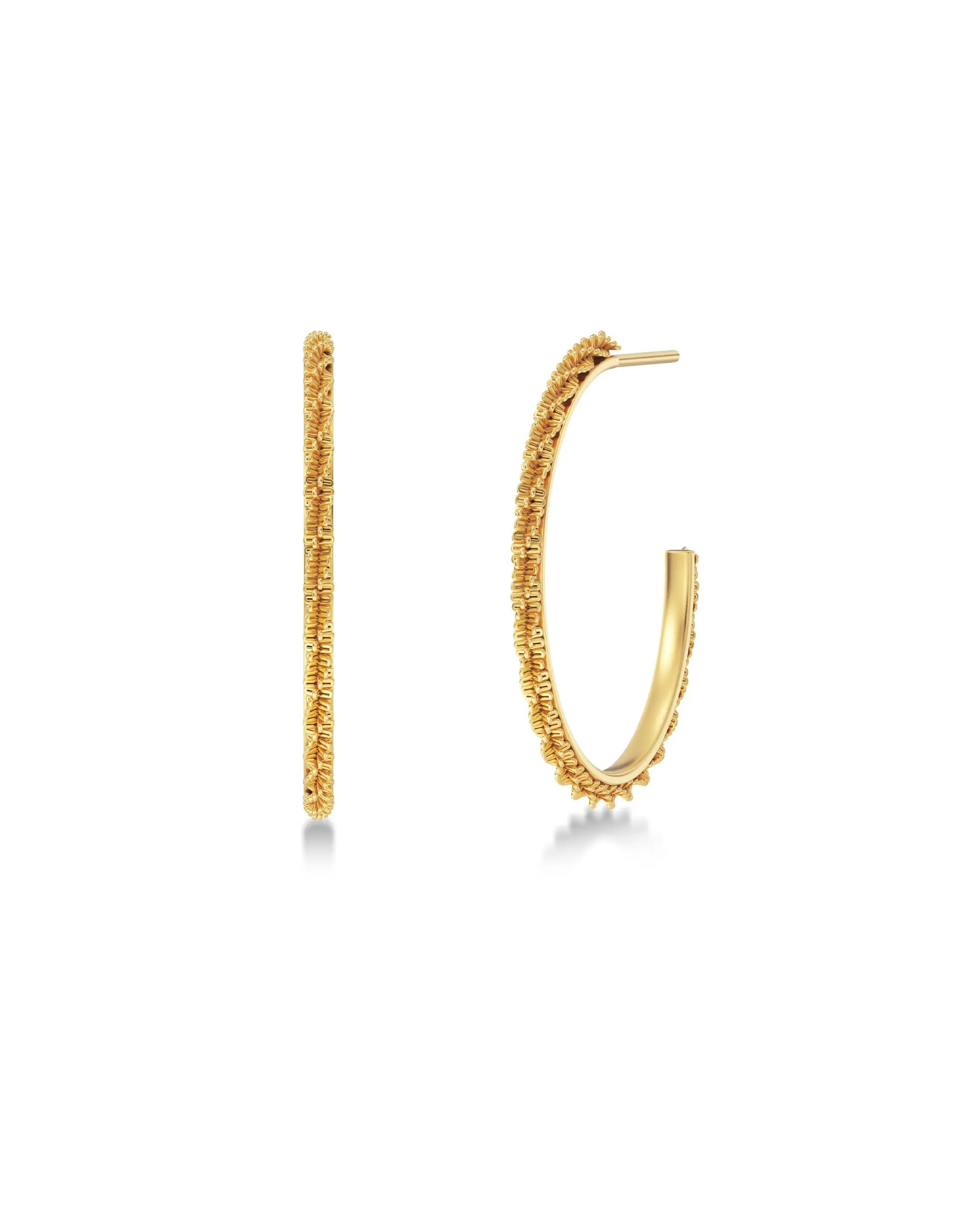 Tinsel Thin Creoles S Gold Edblad