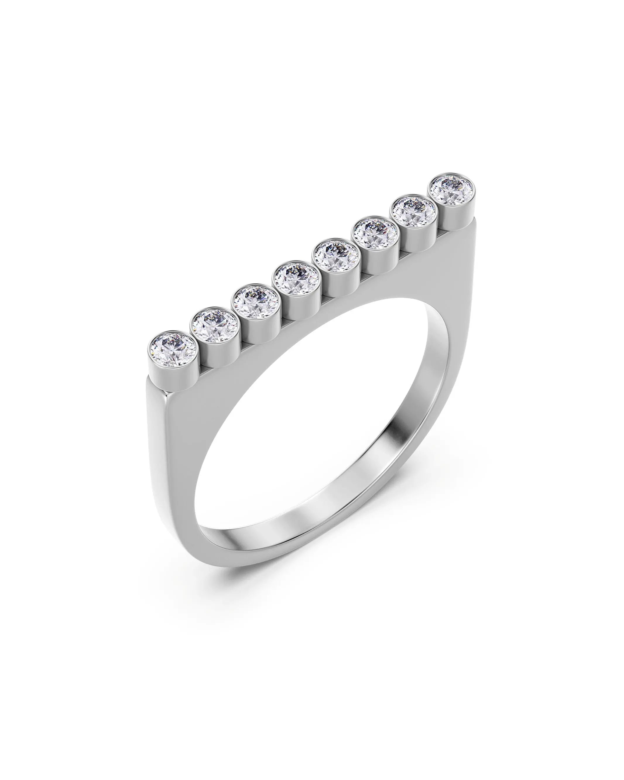 Twiggy Ring CZ Steel Edblad NZ