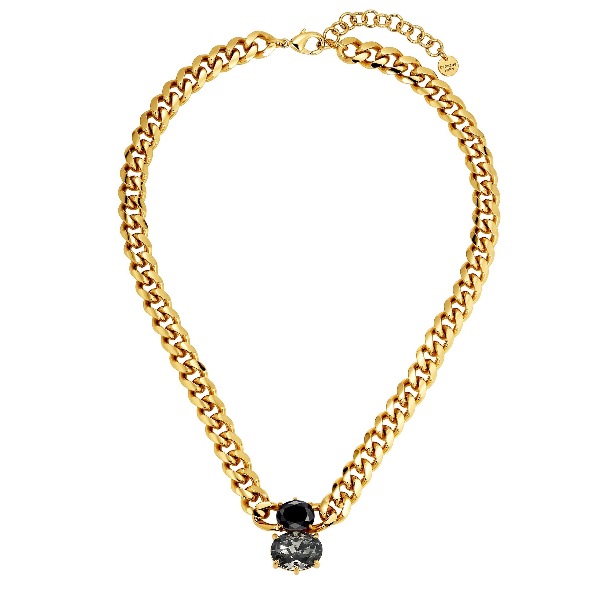 Holl Gold Necklace – Black / Grey