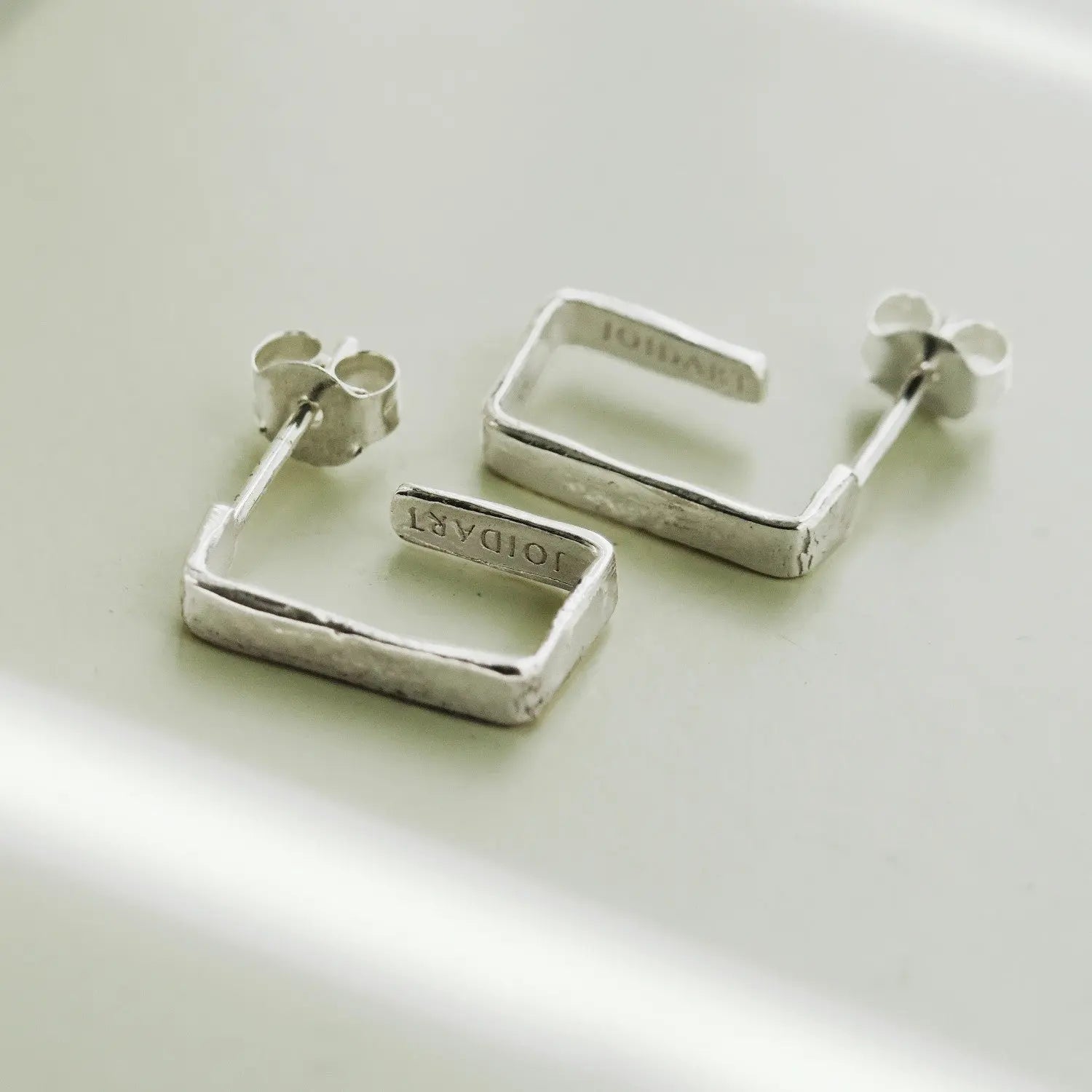 Lignis Thin Silver-Plated Hoops Small Dyrberg/Kern NZ