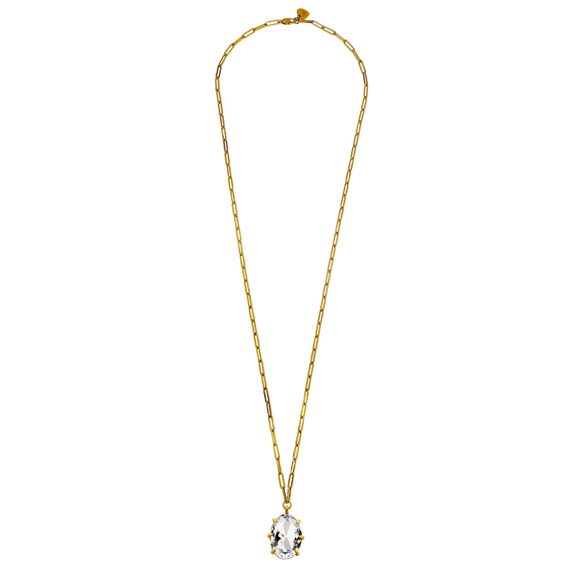 Kally Gold Necklace – Grey