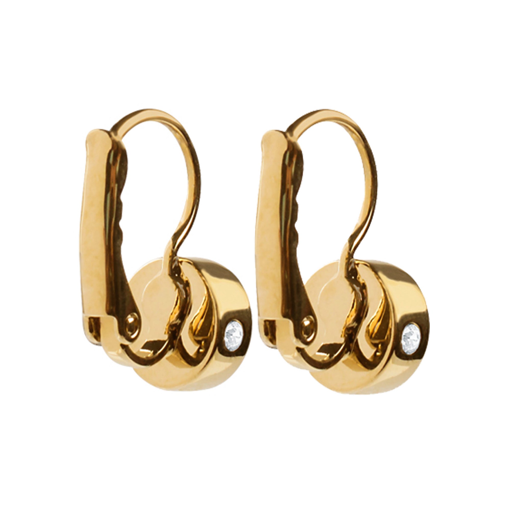 Madu Gold Earrings, Grey