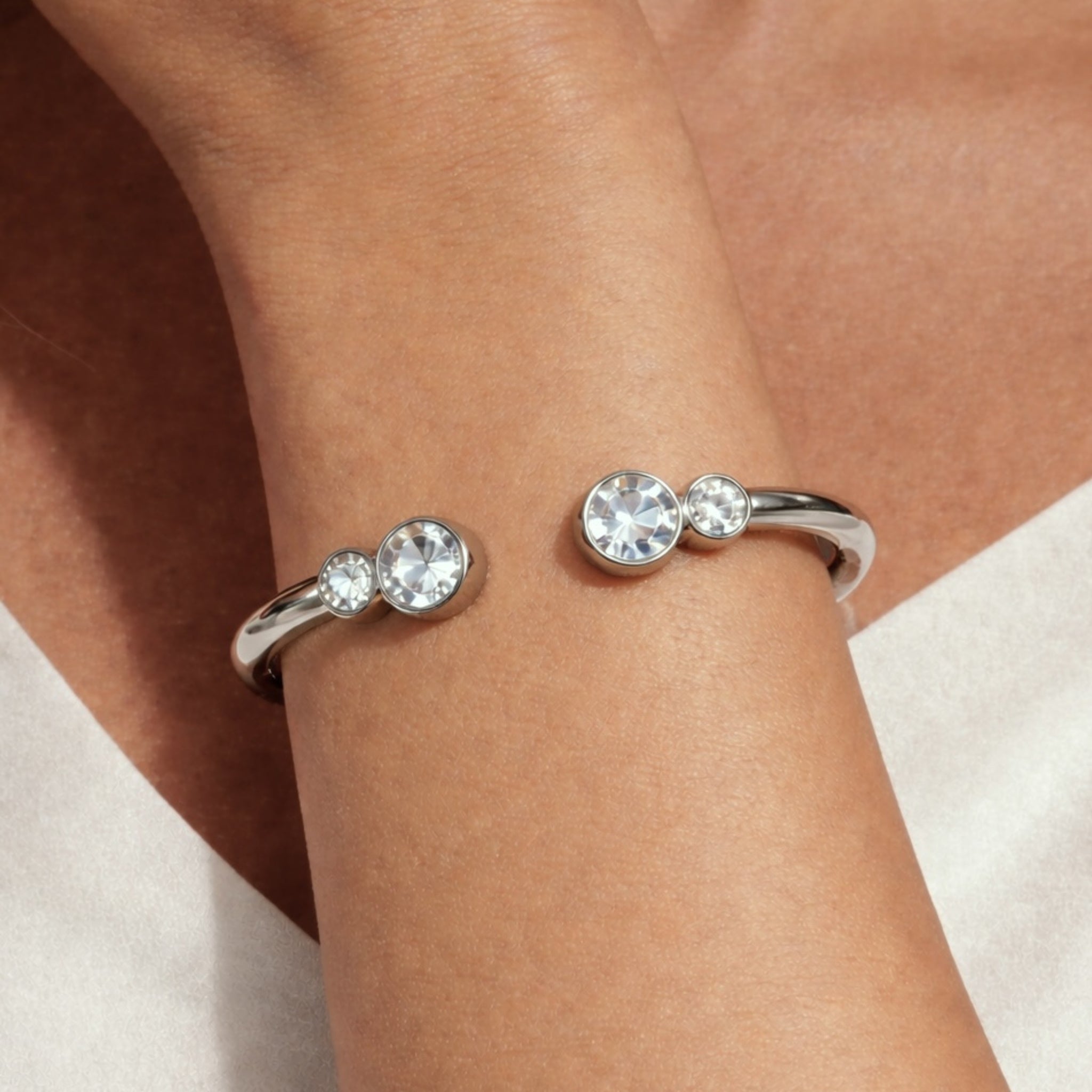 Mate Silver Bracelet – Crystal