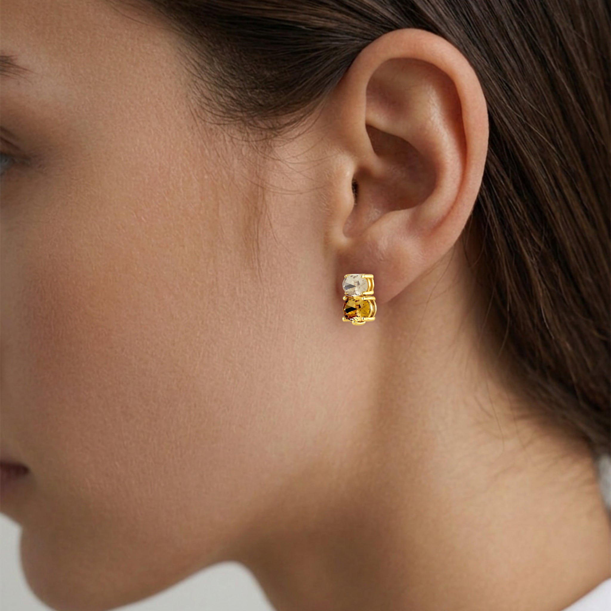 Nerida Gold Stud Earrings – Golden