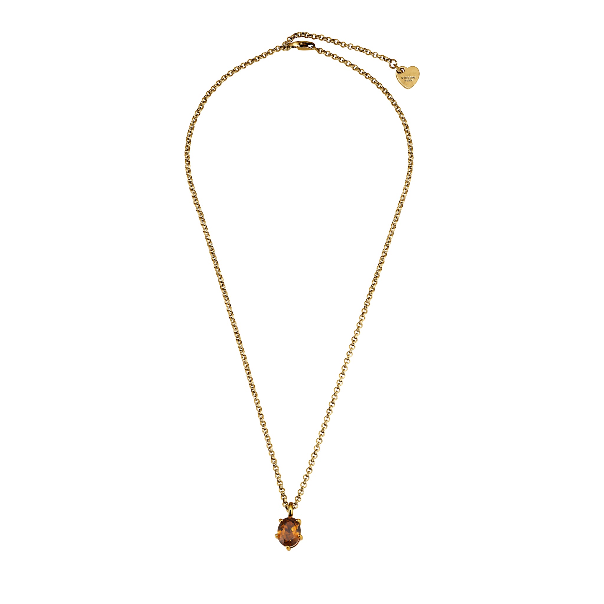 Orb Gold Necklace – Brown