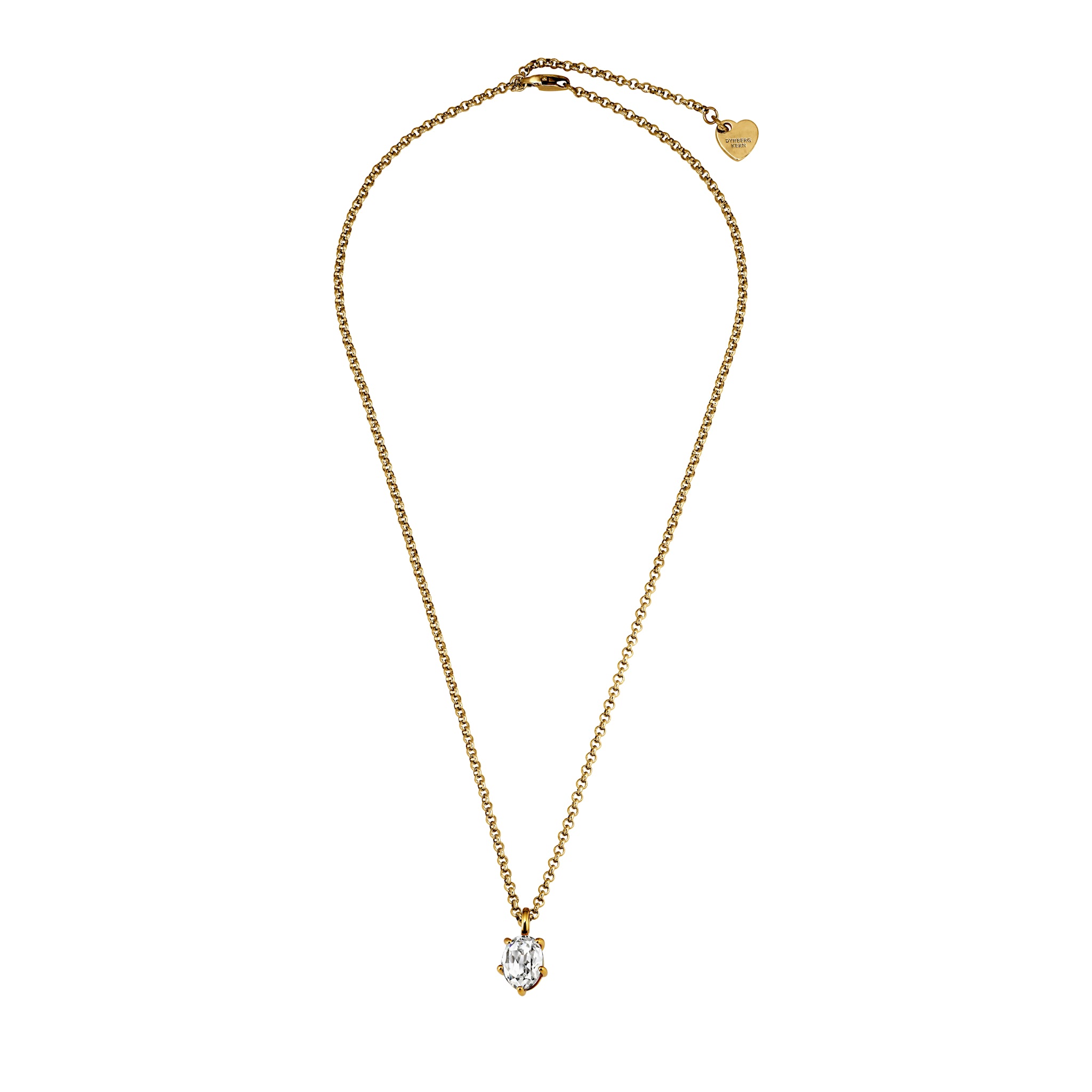Orb Gold Necklace – Crystal