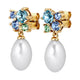 Aqua/ White Pearl