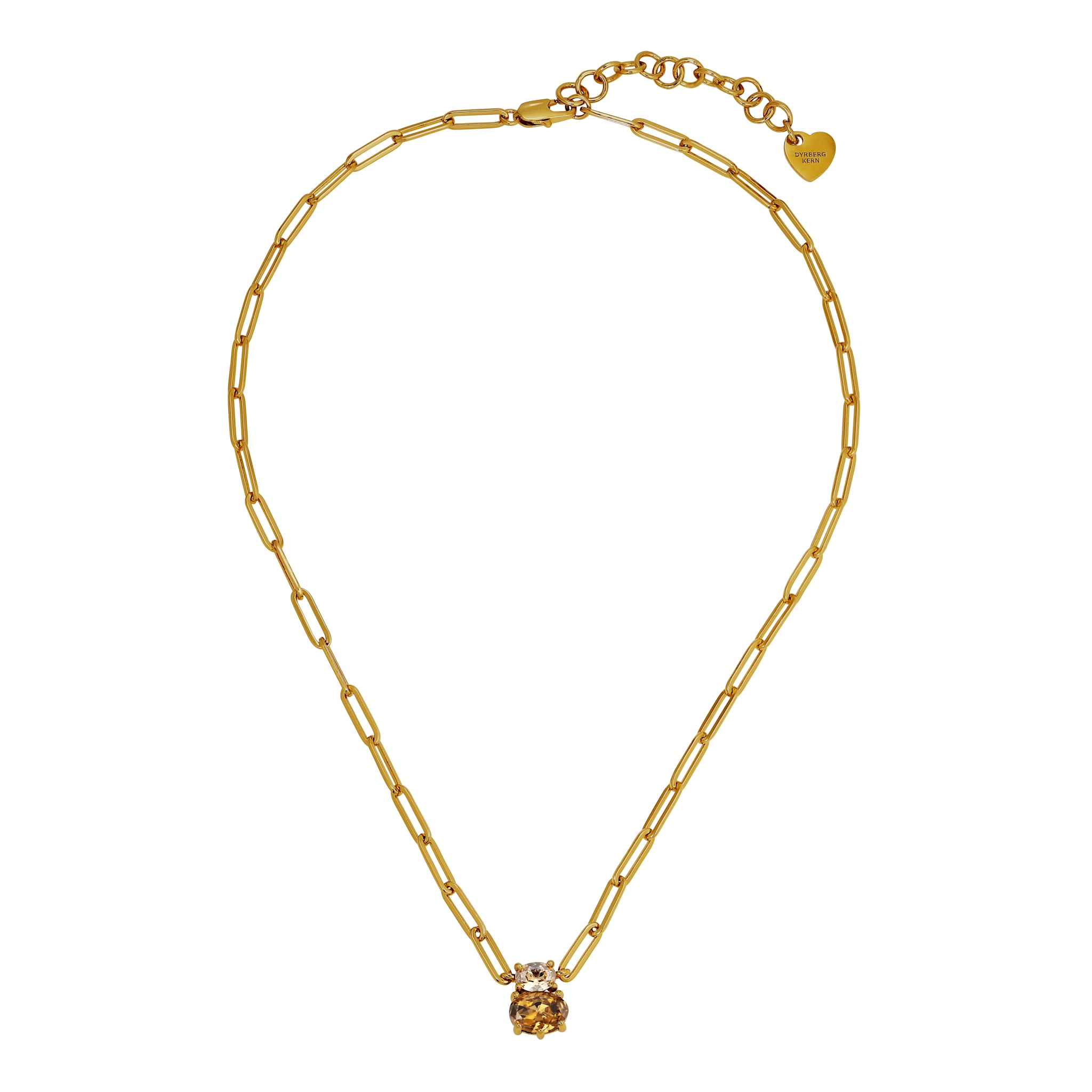 Serafine Gold Necklace – Rose / Sand