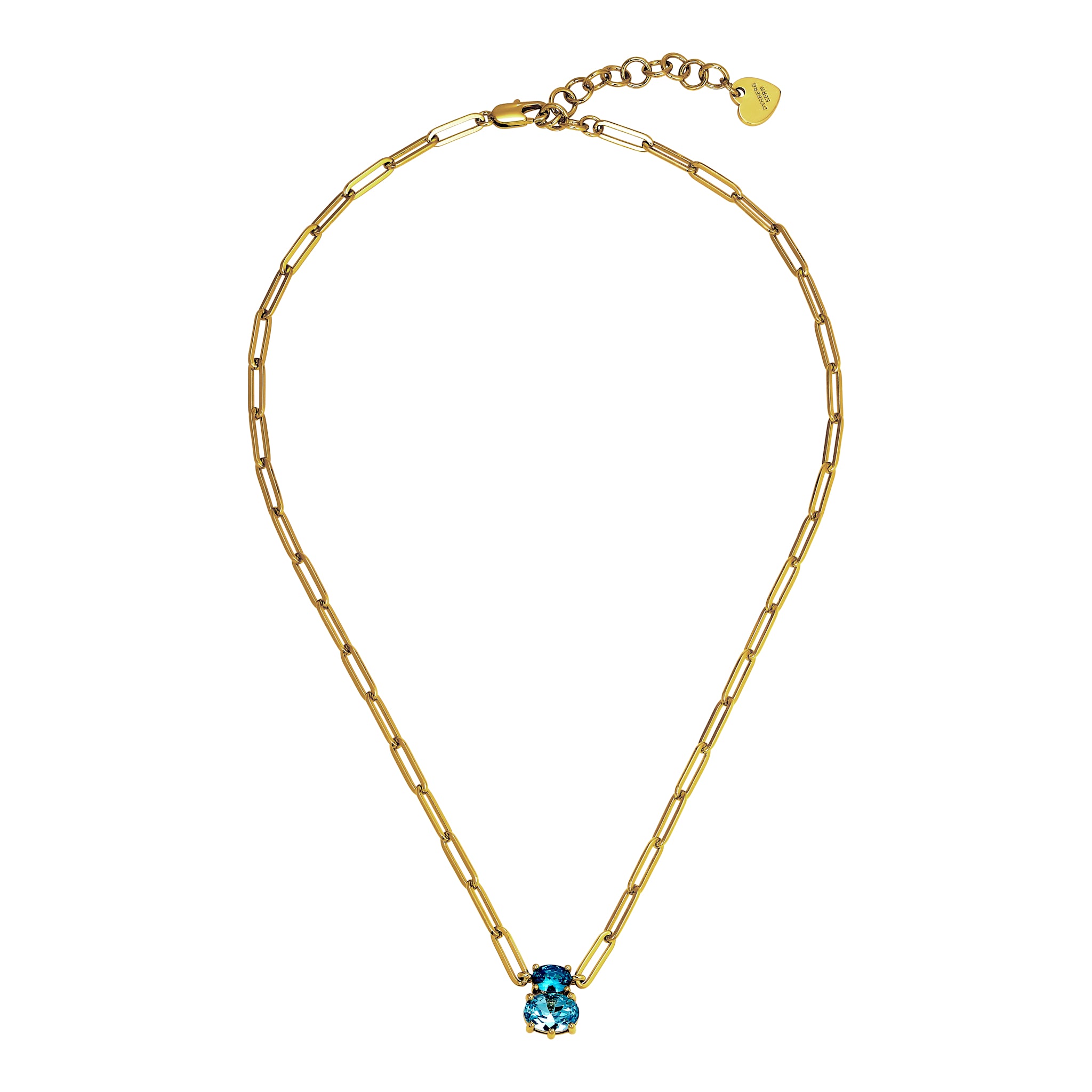 Serafine Gold Necklace – Petrol