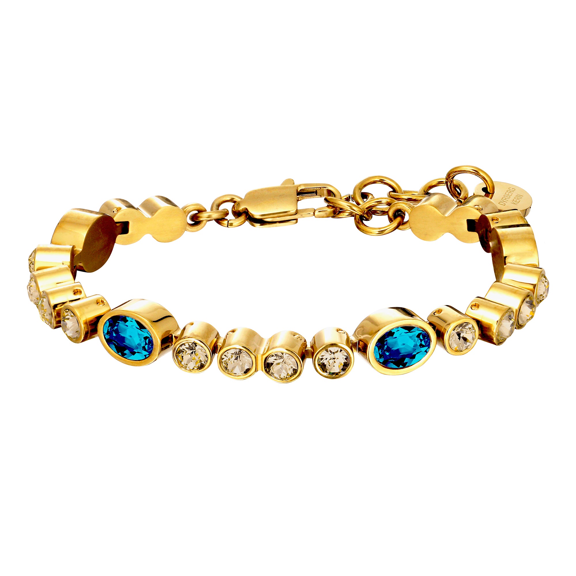 Sophia Gold Tennis Bracelet – Petrol