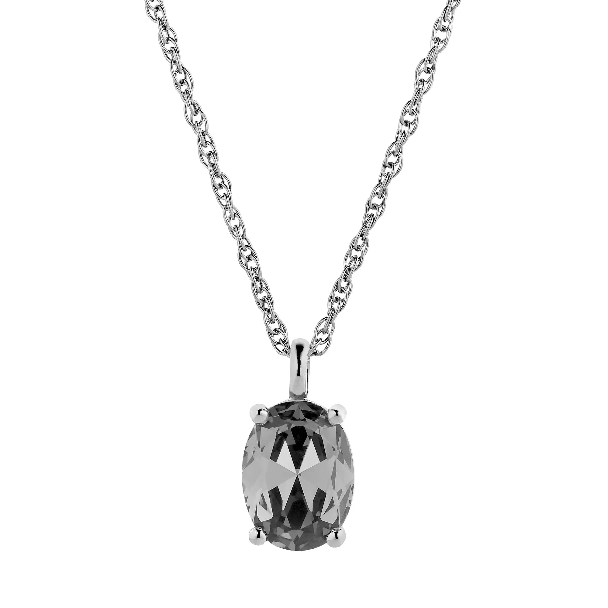 Barga Shiny Silver Necklace - Grey - Dyrberg/Kern NZ