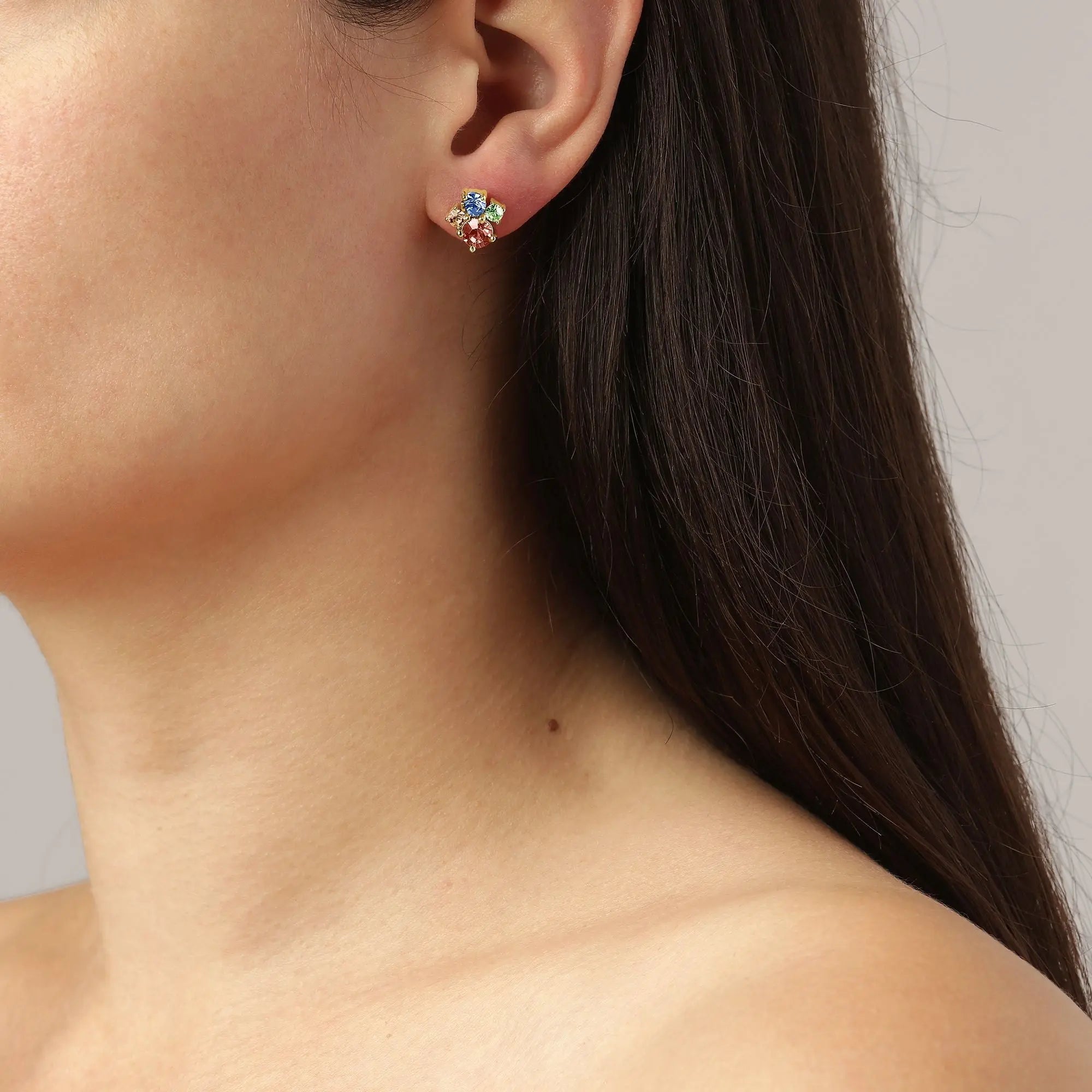 Billis Gold Earrings - Pastel Multi - Dyrberg/Kern NZ