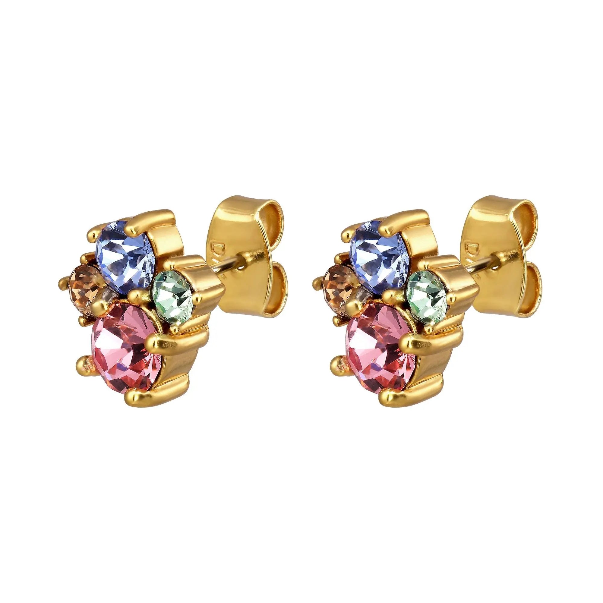 Billis Gold Earrings - Pastel Multi - Dyrberg/Kern NZ