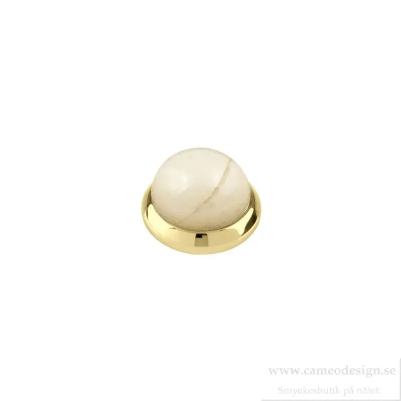 Bud Gold Interchangeable Ring Topper - Sand Marble - Dyrberg/Kern NZ