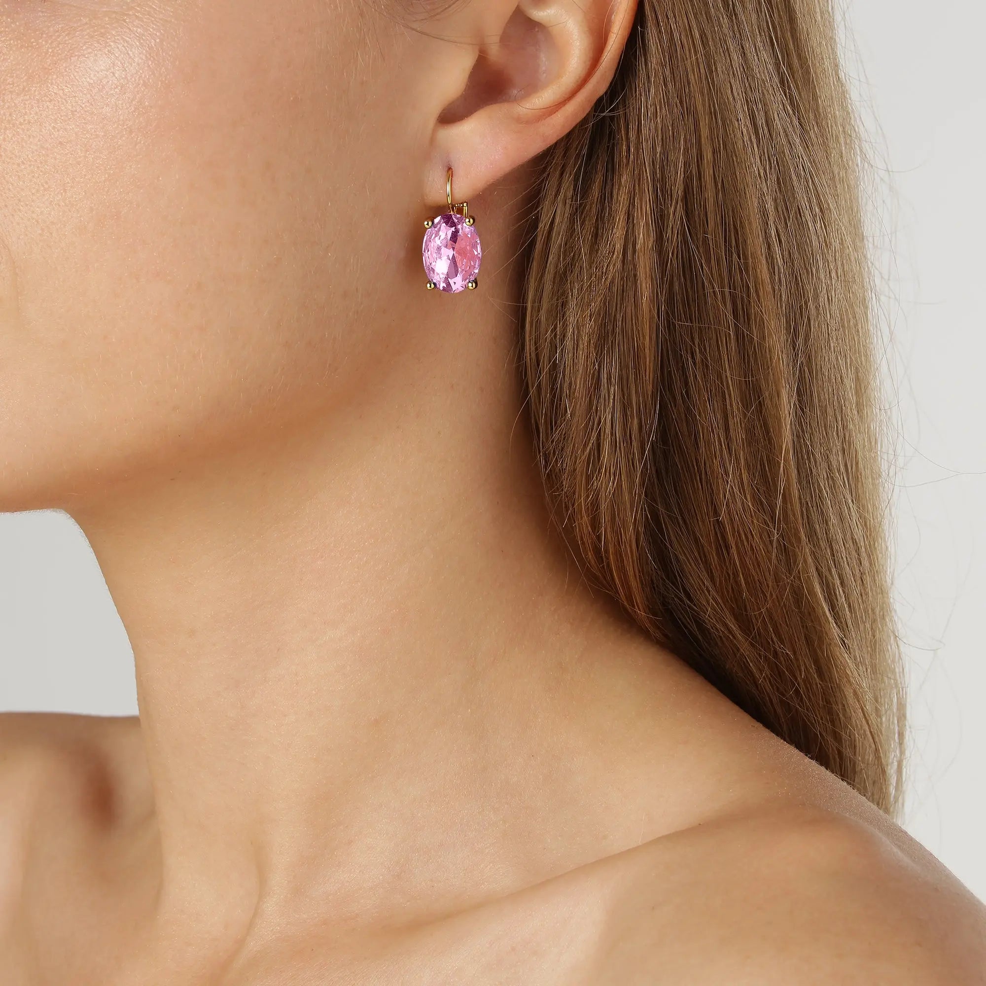 Chantal Gold Earrings - Light Rose - Dyrberg/Kern NZ