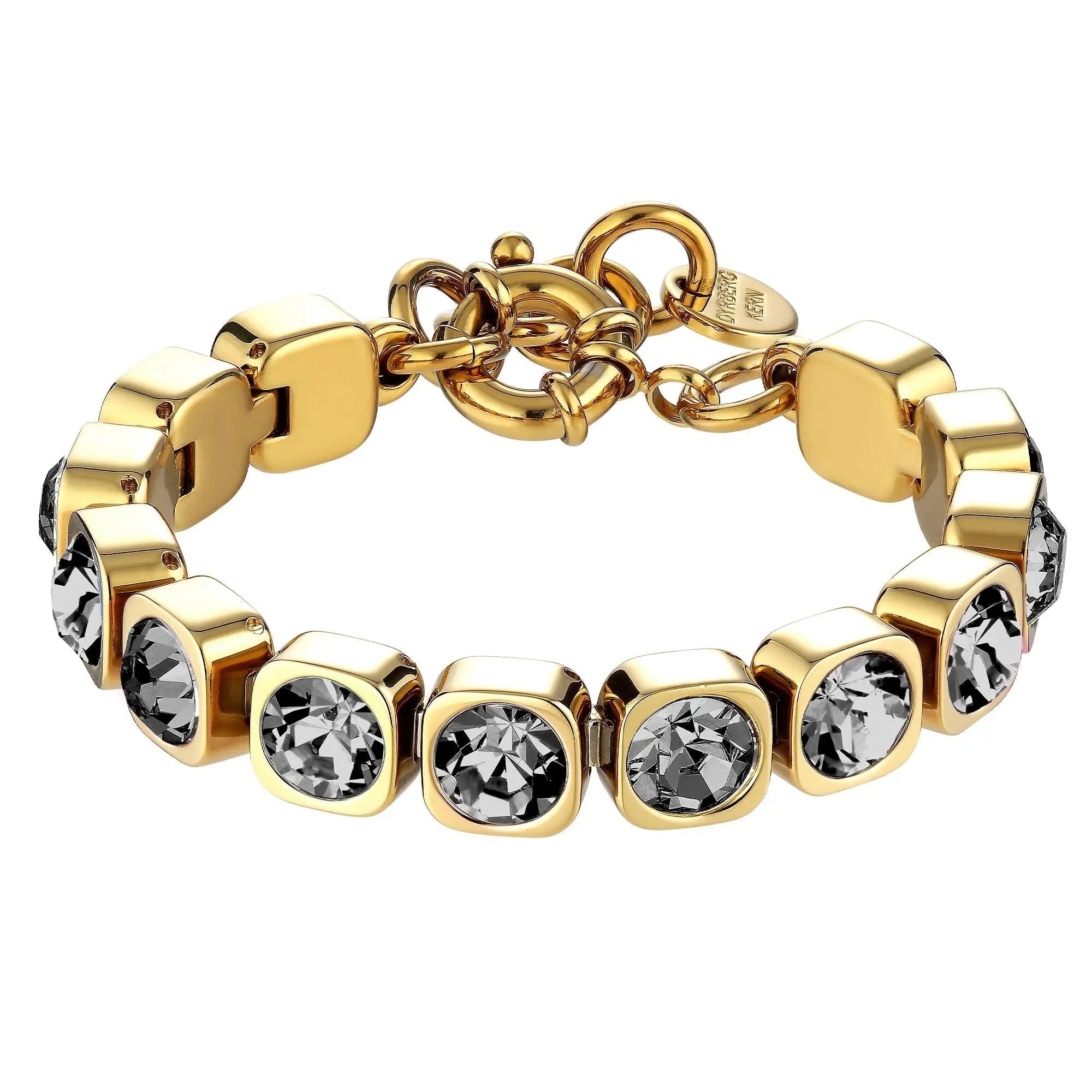 Conian Gold Tennis Bracelet - Grey - Dyrberg/Kern NZ