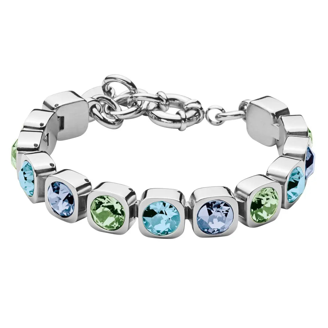 Conian Shiny Silver Bracelet - Water - Dyrberg/Kern NZ