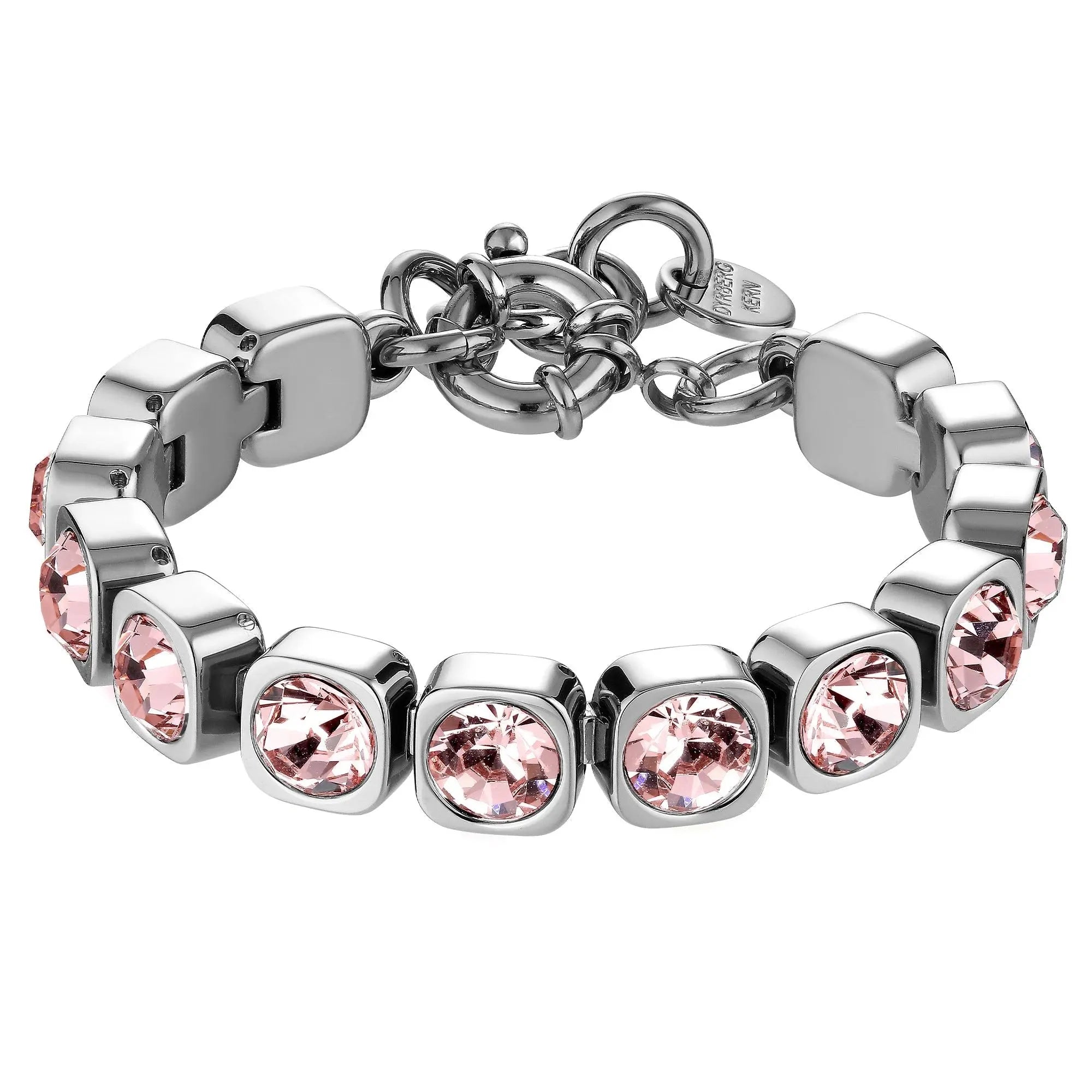 Conian Shiny Silver Tennis Bracelet - Vintage Rose - Dyrberg/Kern NZ