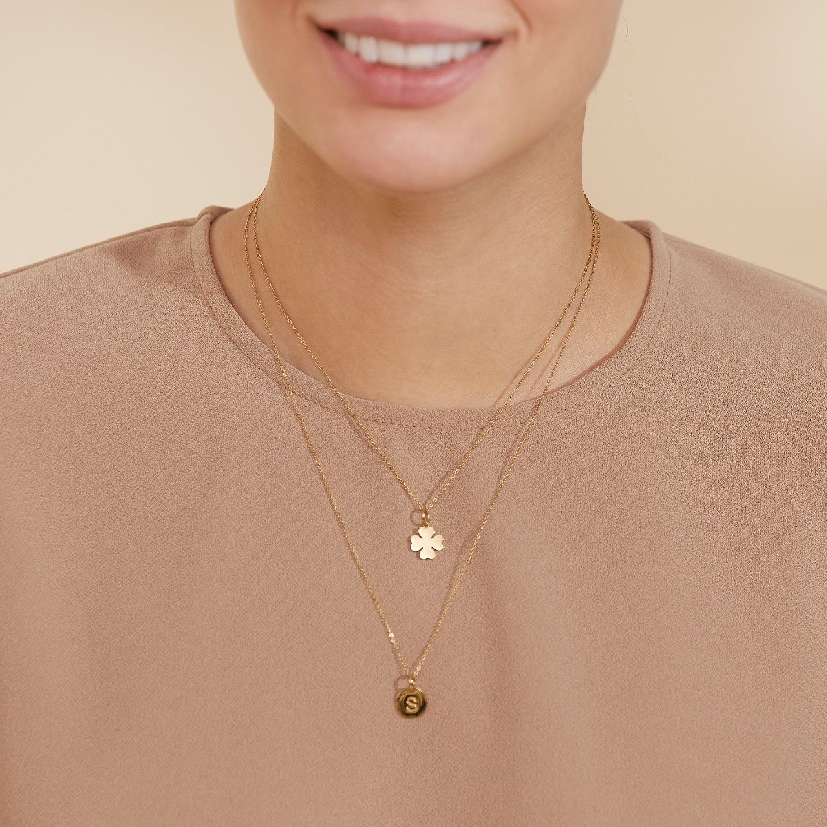 Anchor Gold Charm Chain – 45 cm