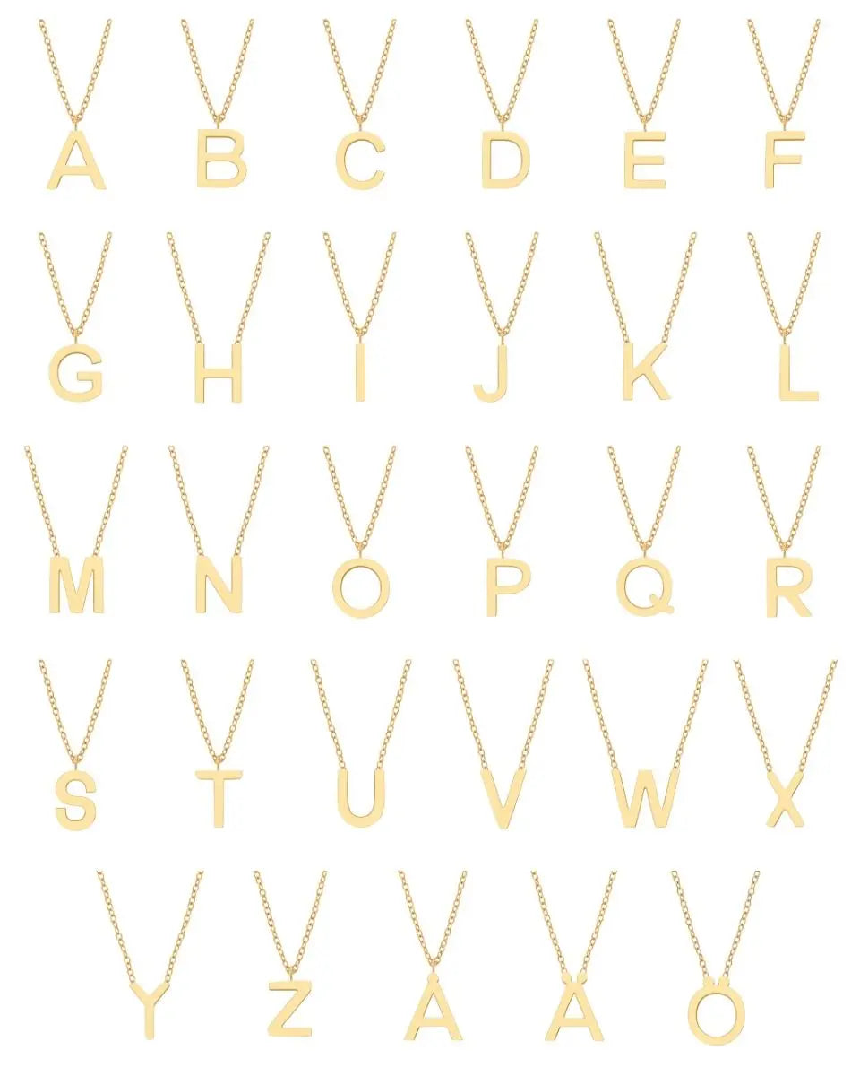 Letter Necklace Gold Edblad