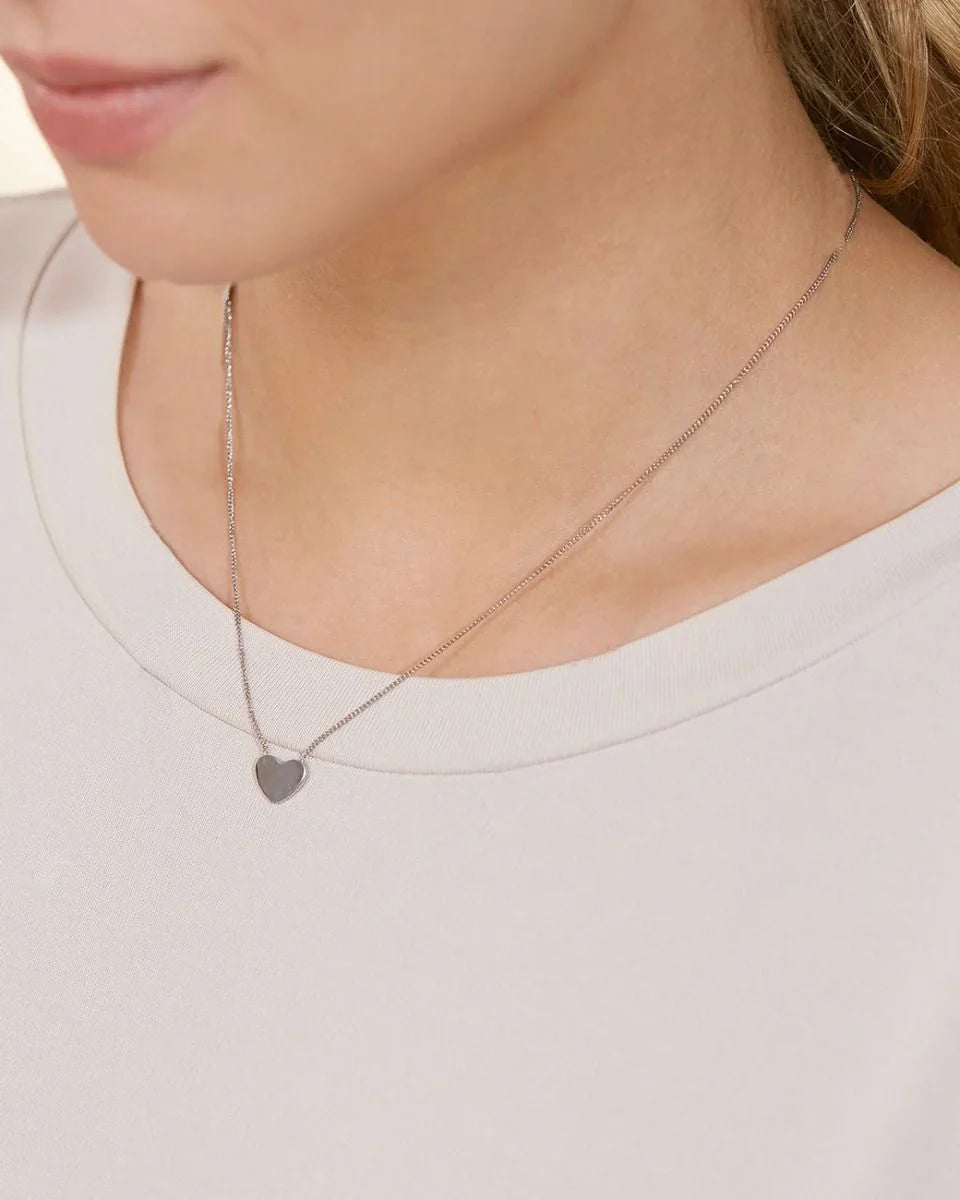 Pure Heart Necklace Silver Edblad NZ