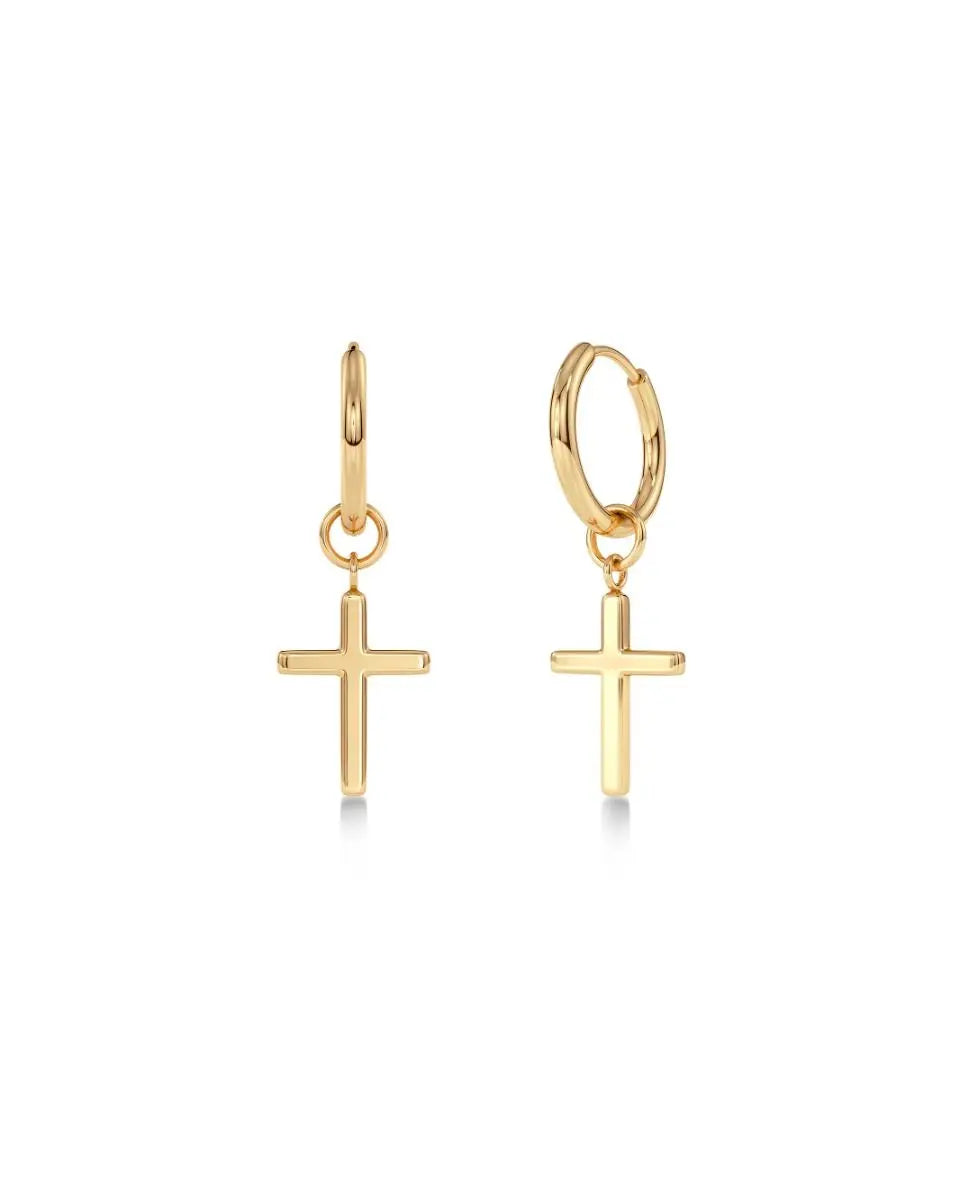 Spirit Cross Hoops Gold Edblad