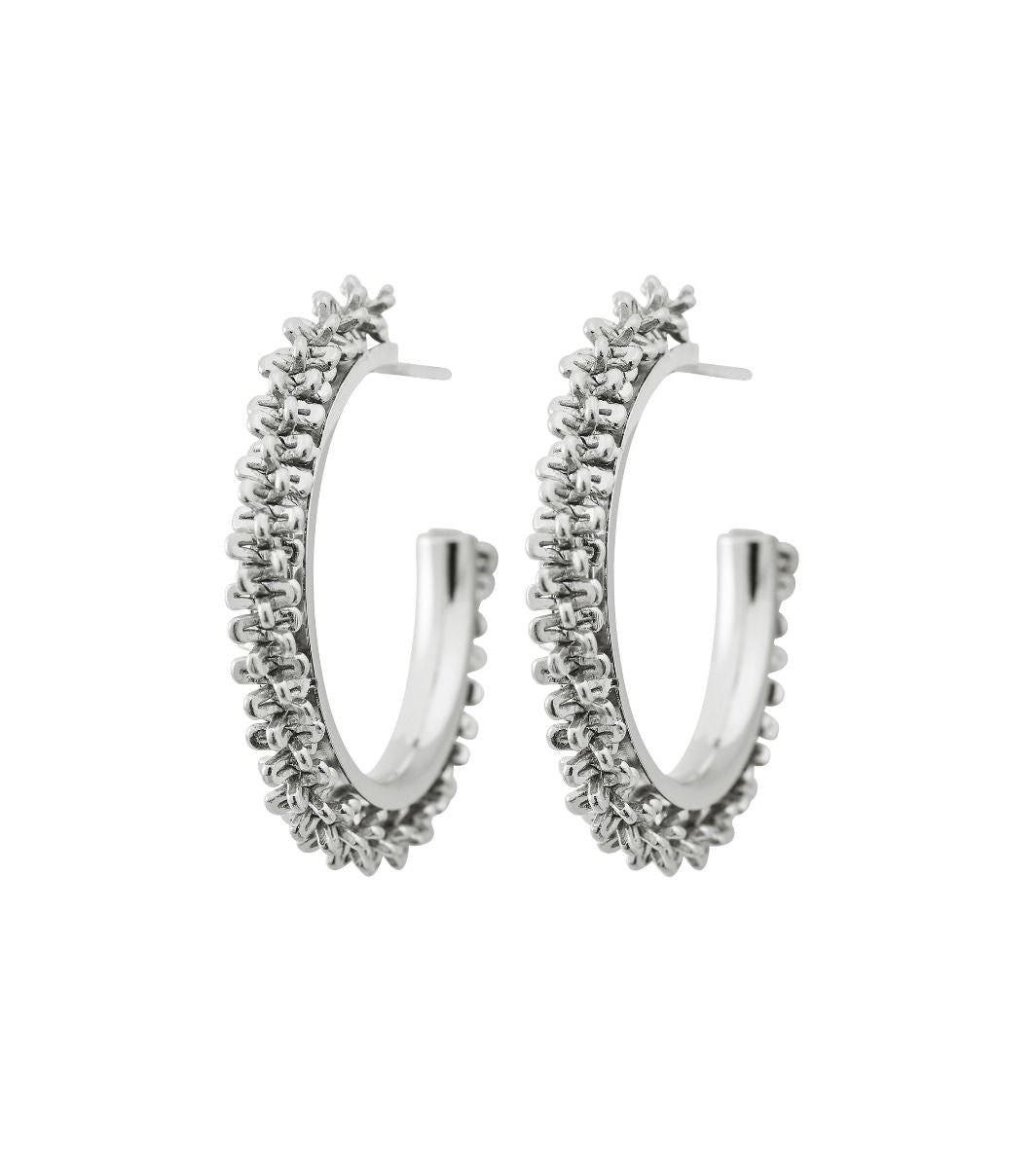 Tinsel Creoles Silver