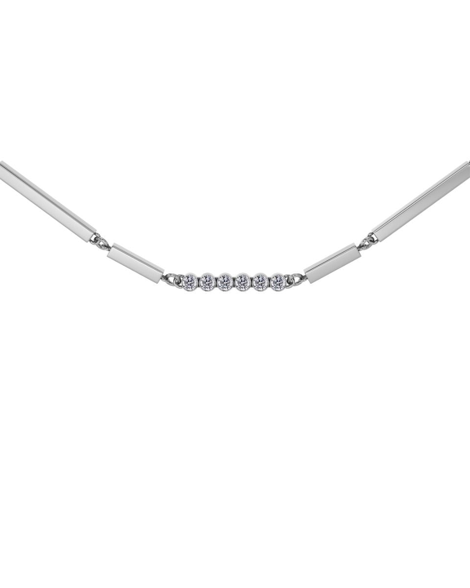 Twiggy Silver Necklace – Multi