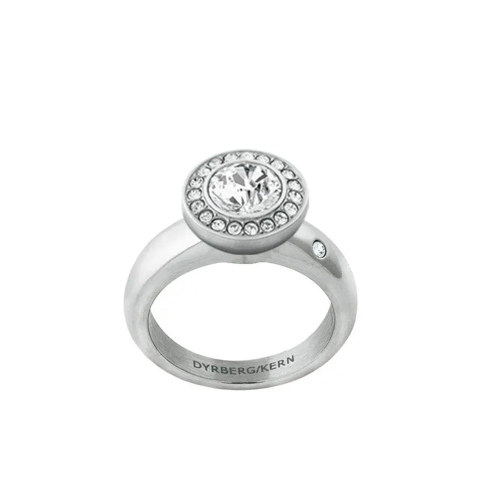 Grace Shiny Silver Interchangeable Ring Topper - Crystal / Pastel - Dyrberg/Kern NZ