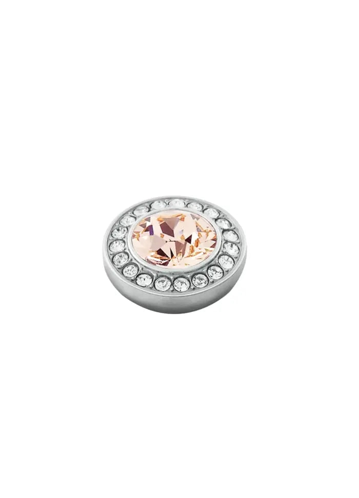 Grace Shiny Silver Interchangeable Ring Topper - Vintage Rose - Dyrberg/Kern NZ