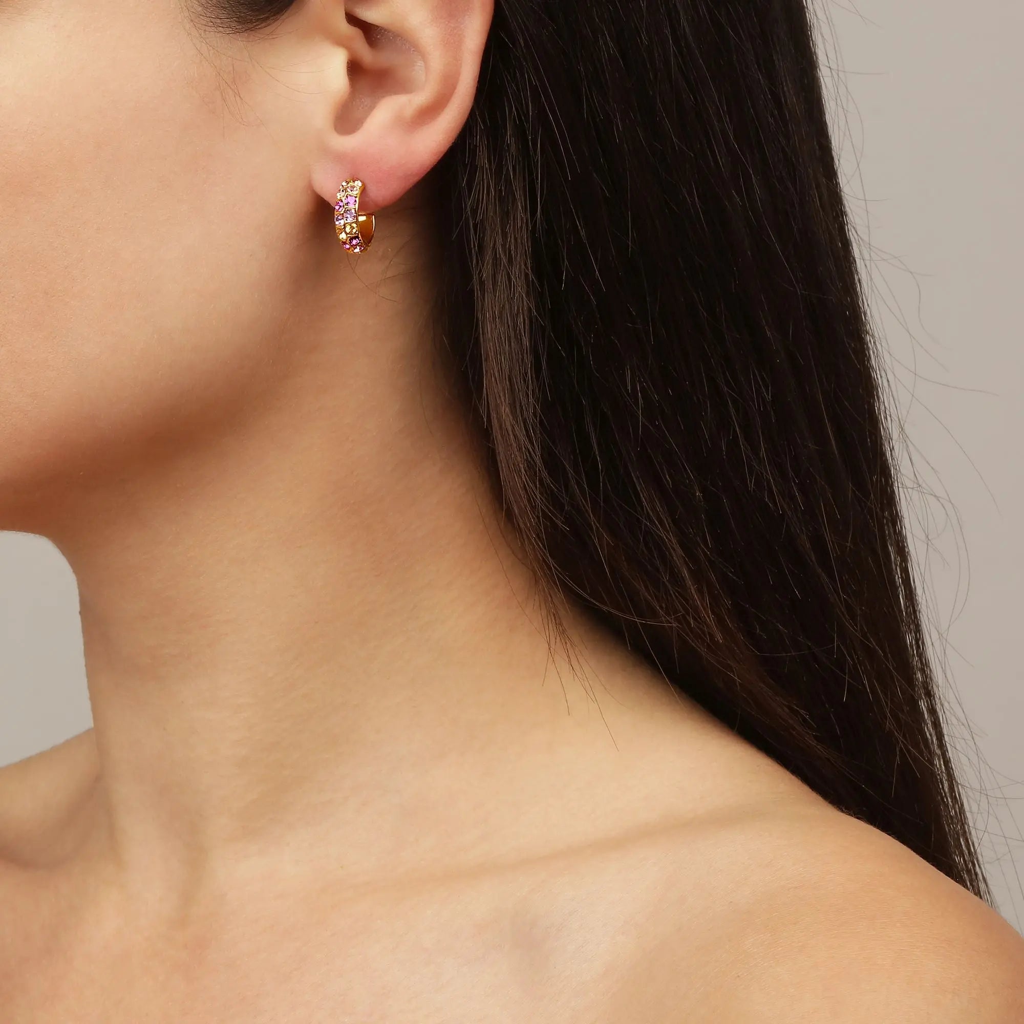 Heidi Gold Earrings - Light Rose - Dyrberg/Kern NZ