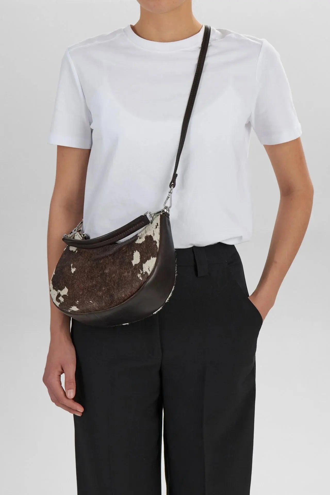 Helia Cross. Bag, Cow Print, Cow Print - Dyrberg/Kern NZ
