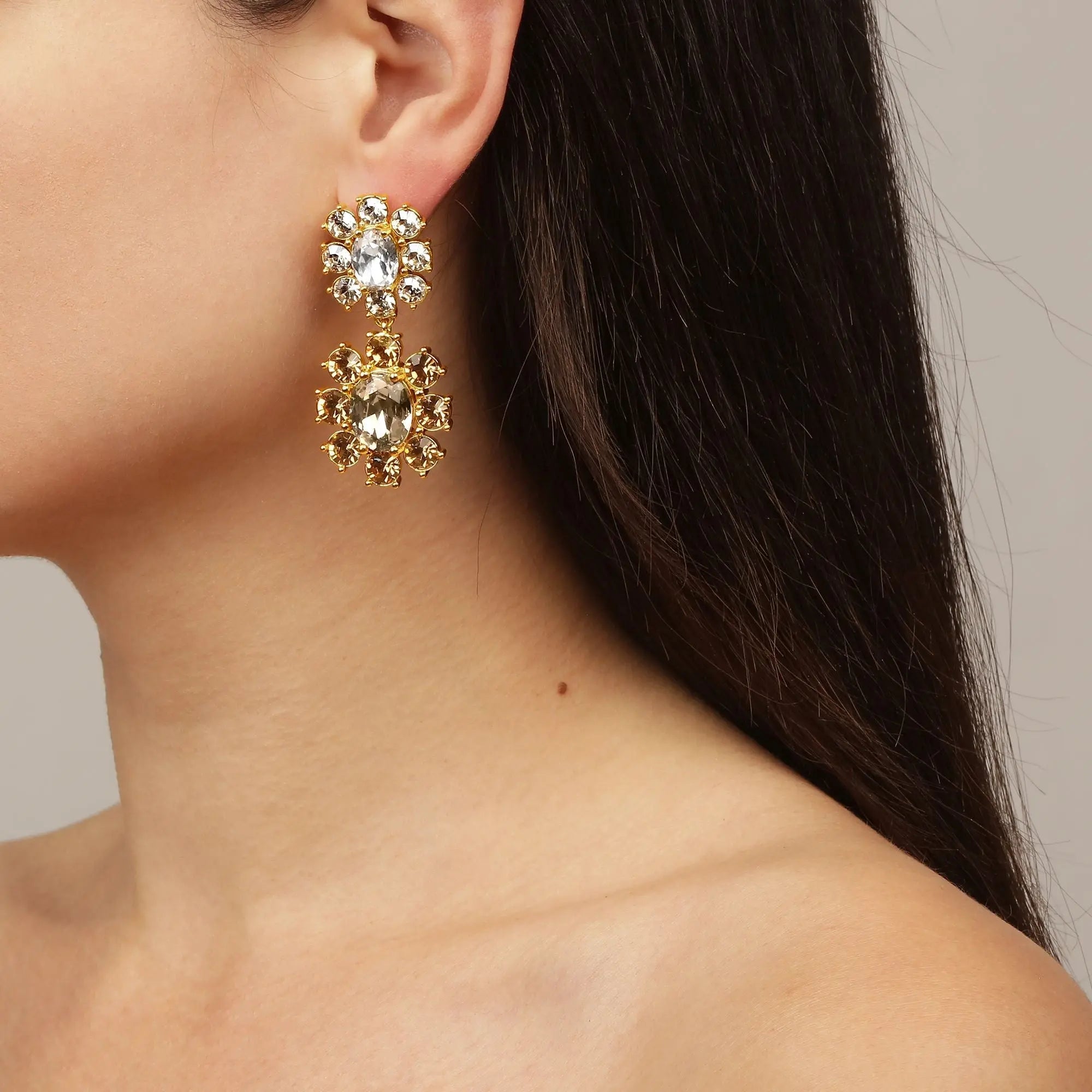 Lina Gold Earrings - Golden - Dyrberg/Kern NZ