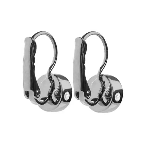 Madu Shiny Silver Earrings - Light Sapphire - Dyrberg/Kern NZ