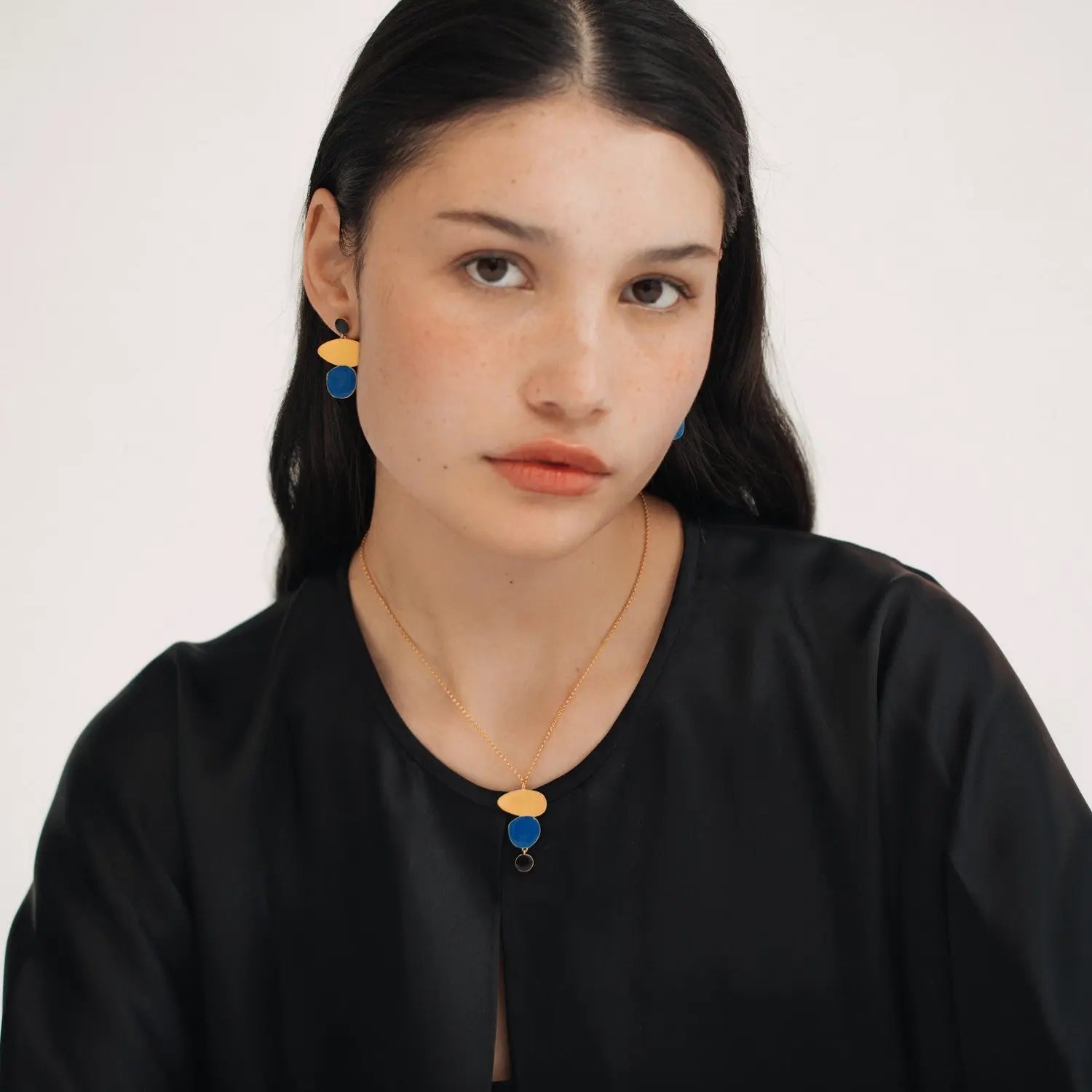 Miro Gold Necklace Triple Drop Pendant - Dyrberg/Kern NZ