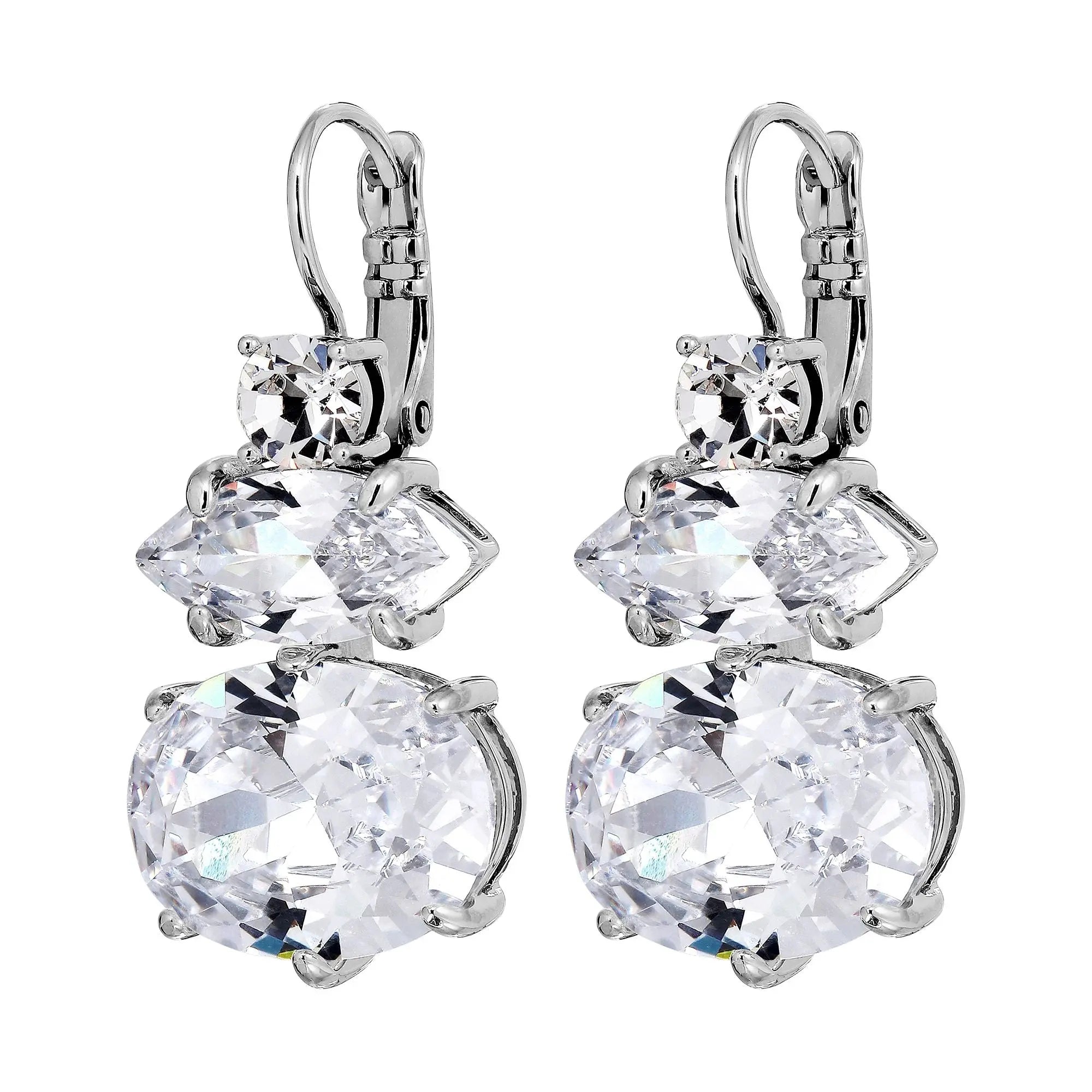 Parsana Shiny Silver Earrings - Dyrberg/Kern NZ
