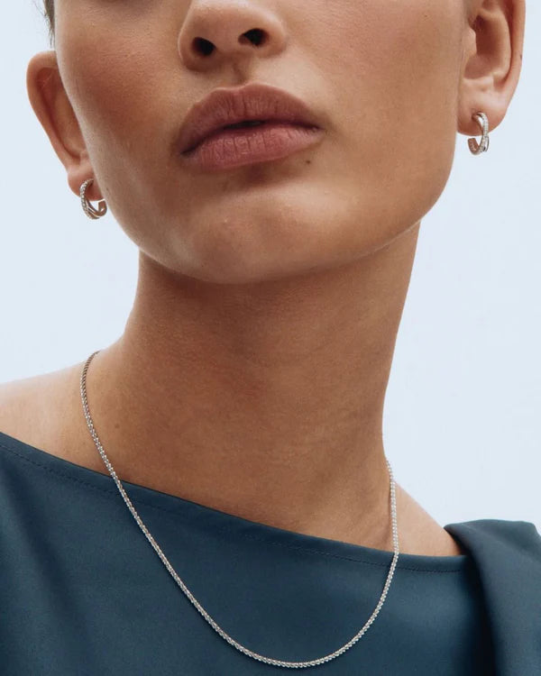 Twin Sterling Silver Hoop Earrings