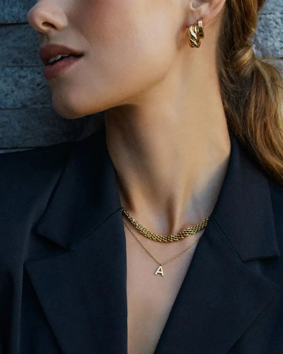 Letter Necklace Gold Edblad